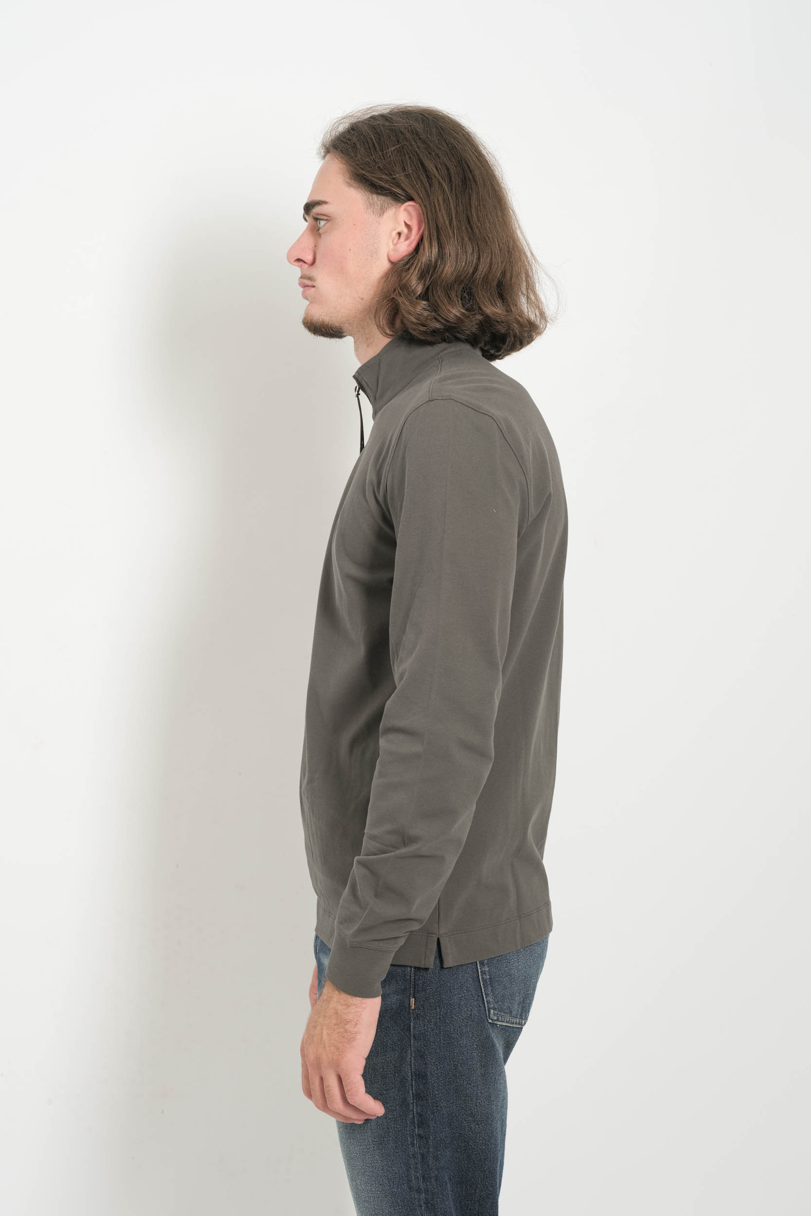  Image du produit POLO A MANCHES LONGUES CP COMPANY GRIS PLOMB L144A-978 - 6