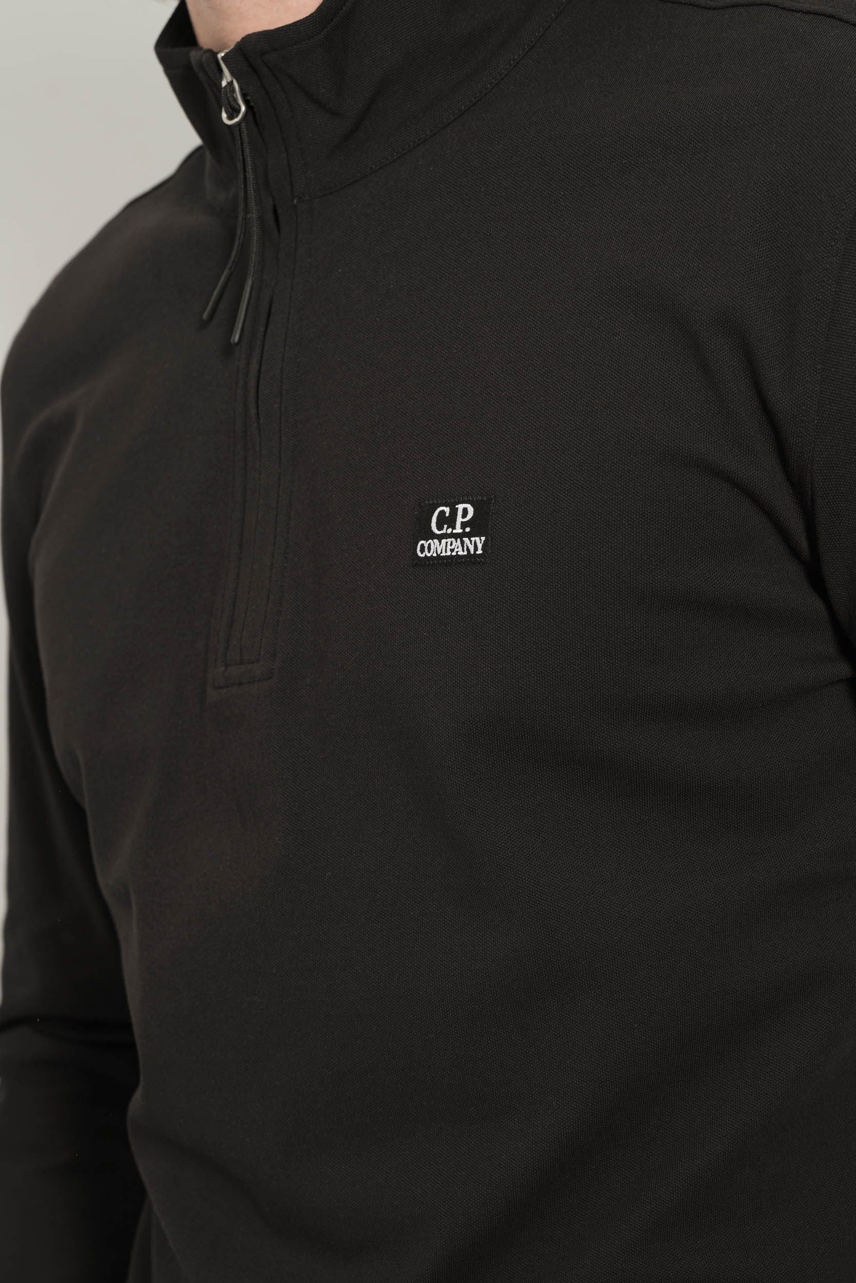 POLO A MANCHES LONGUES CP COMPANY NOIR L144A-999