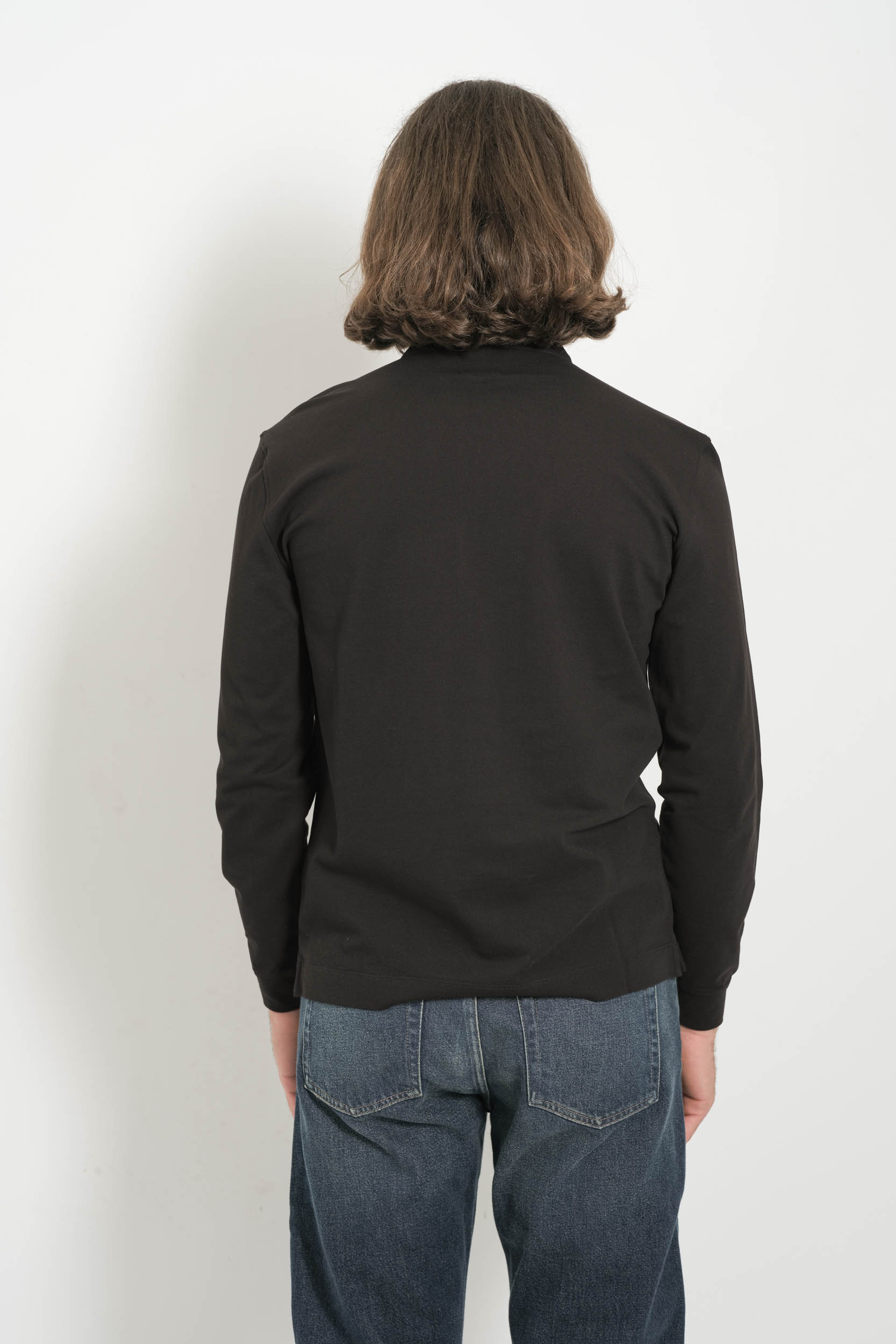 POLO A MANCHES LONGUES CP COMPANY NOIR L144A-999