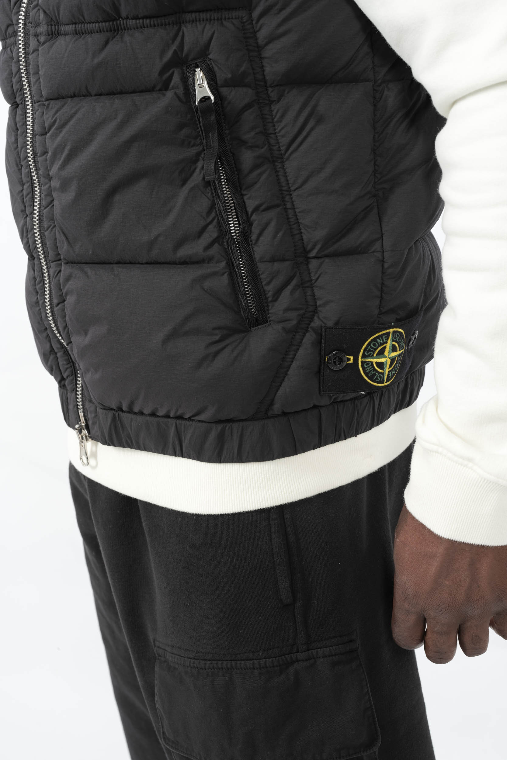 DOUDOUNE SANS MANCHE STONE ISLAND NOIRE G100007-V0029