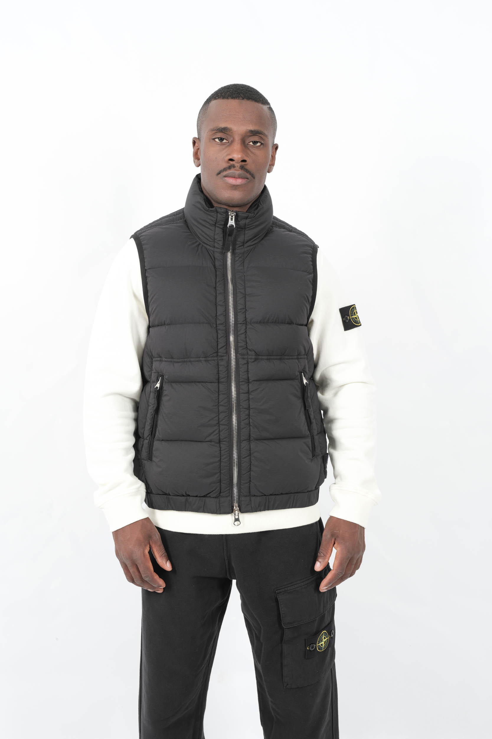 DOUDOUNE SANS MANCHE STONE ISLAND NOIRE G100007-V0029