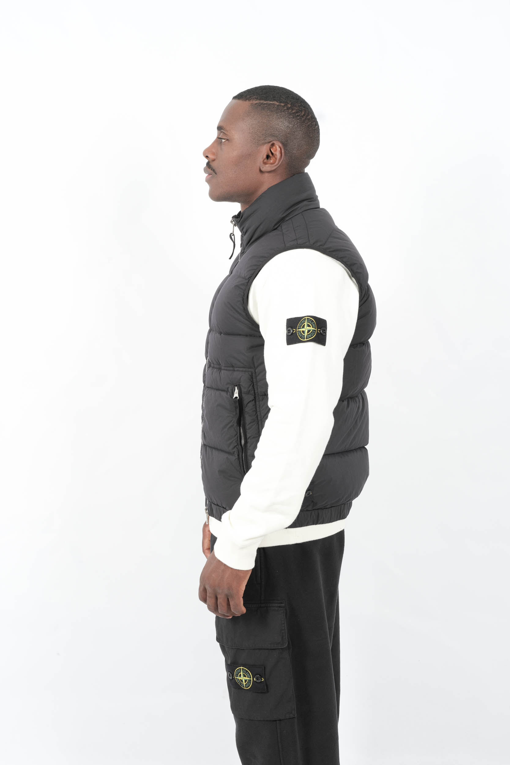 DOUDOUNE SANS MANCHE STONE ISLAND NOIRE G100007-V0029