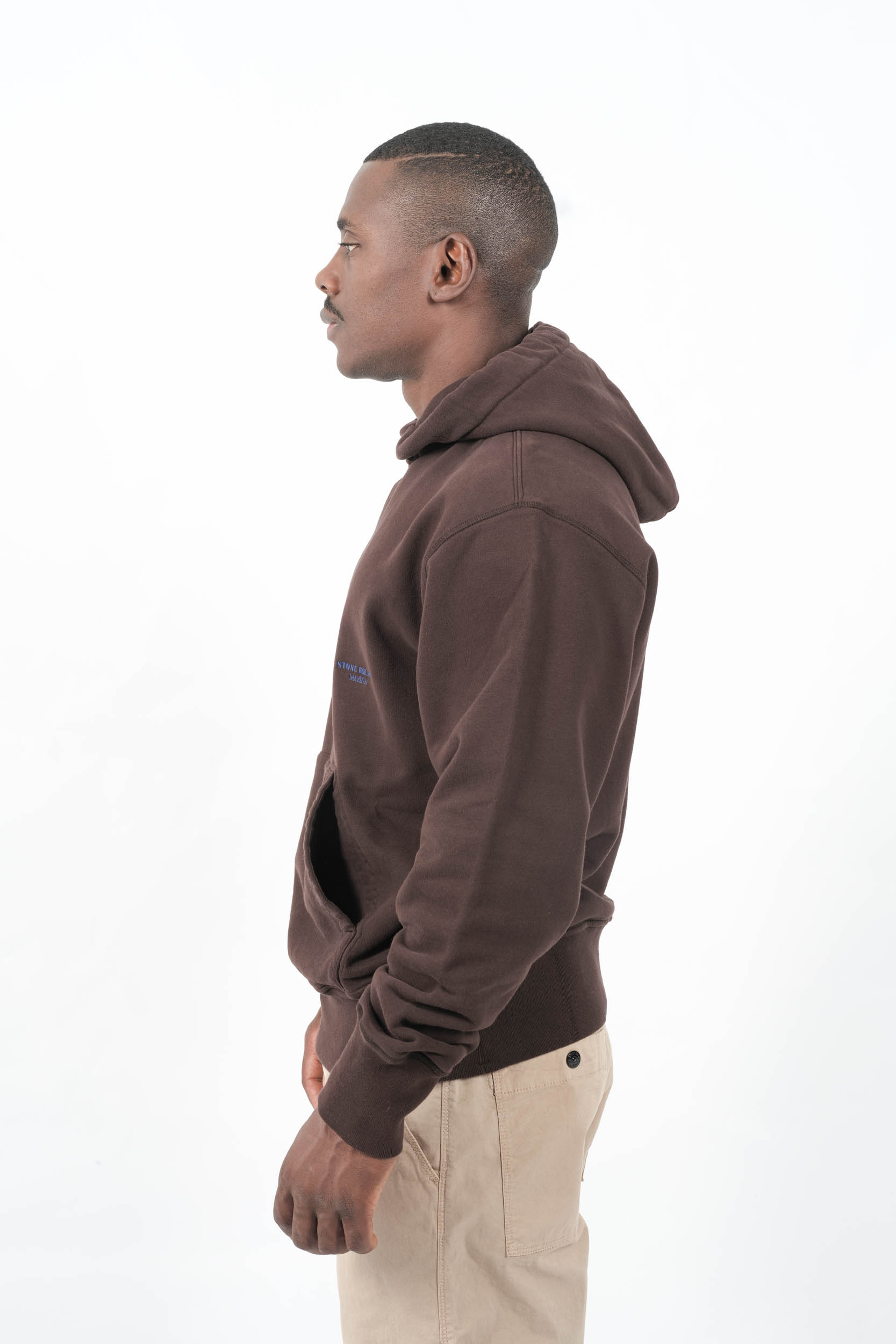 SWEAT A CAPUCHE STONE ISALND MARINA MARRON 6100027-V007B