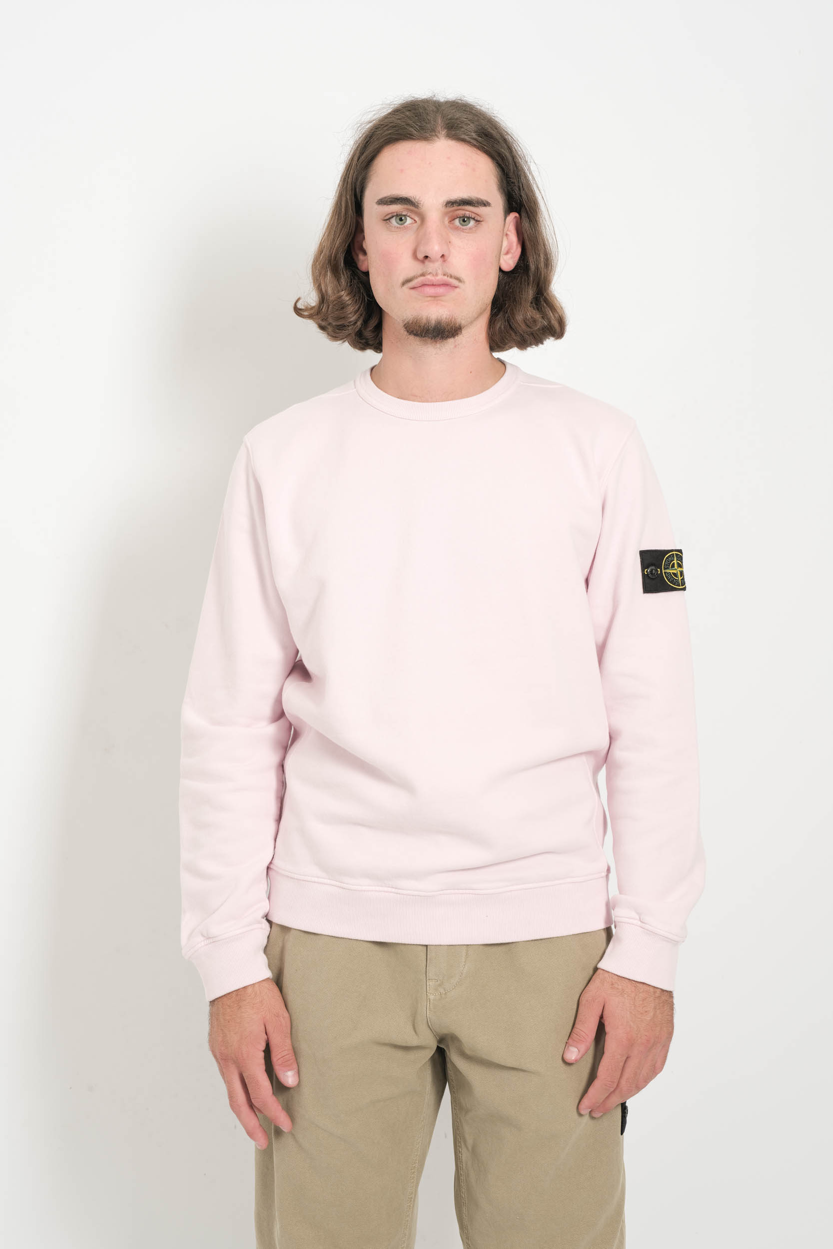  Image du produit SWEAT STONE ISLAND COL ROND ROSE 6100028-V0080 - 4