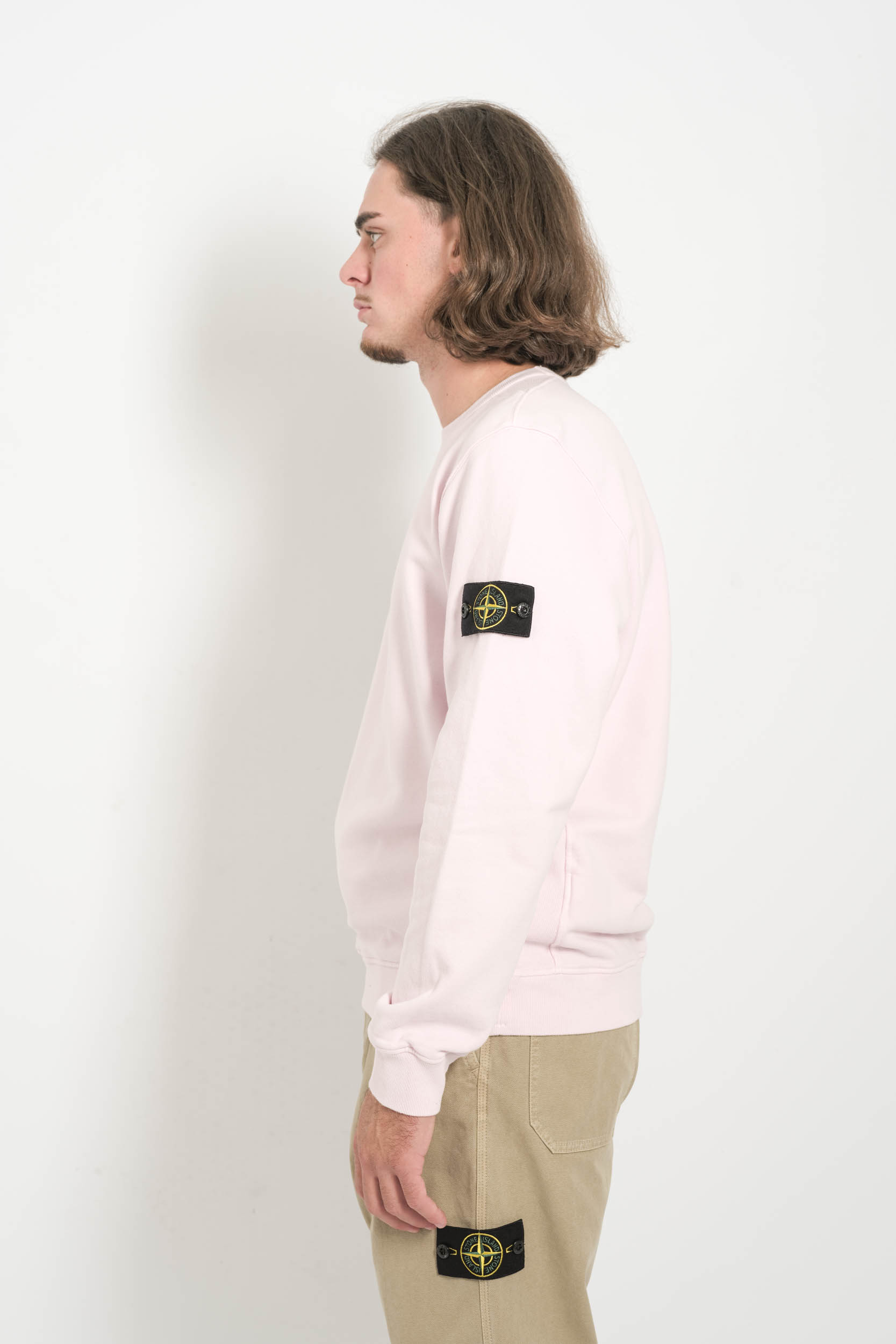  Image du produit SWEAT STONE ISLAND COL ROND ROSE 6100028-V0080 - 6