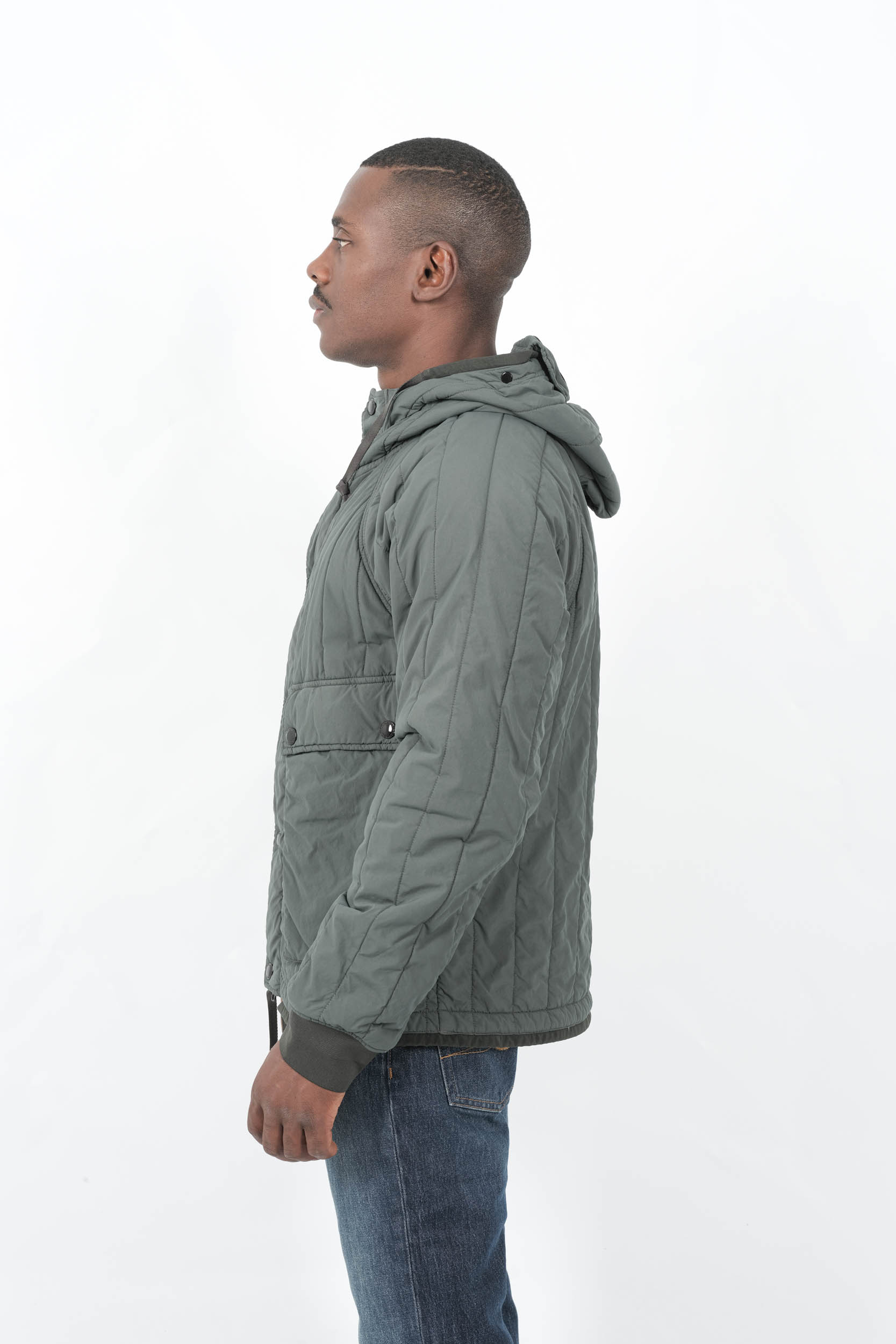 BLOUSON A CAPUCH CP COMPANY GRIS PLOMB W081A-978