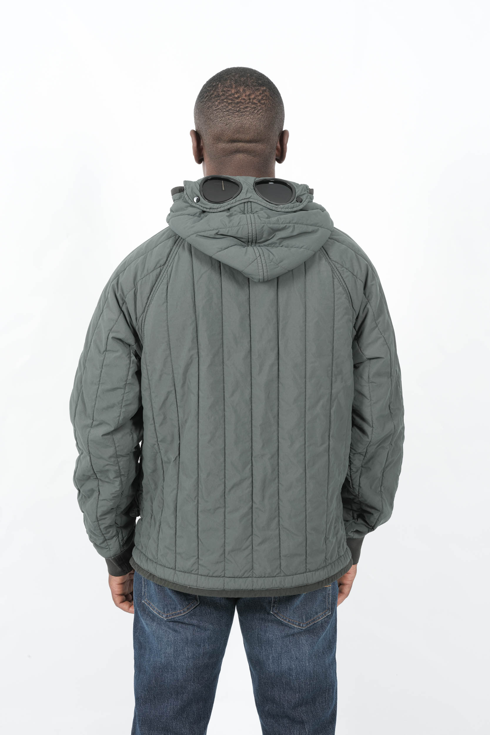  Image du produit BLOUSON A CAPUCH CP COMPANY GRIS PLOMB W081A-978 - 7