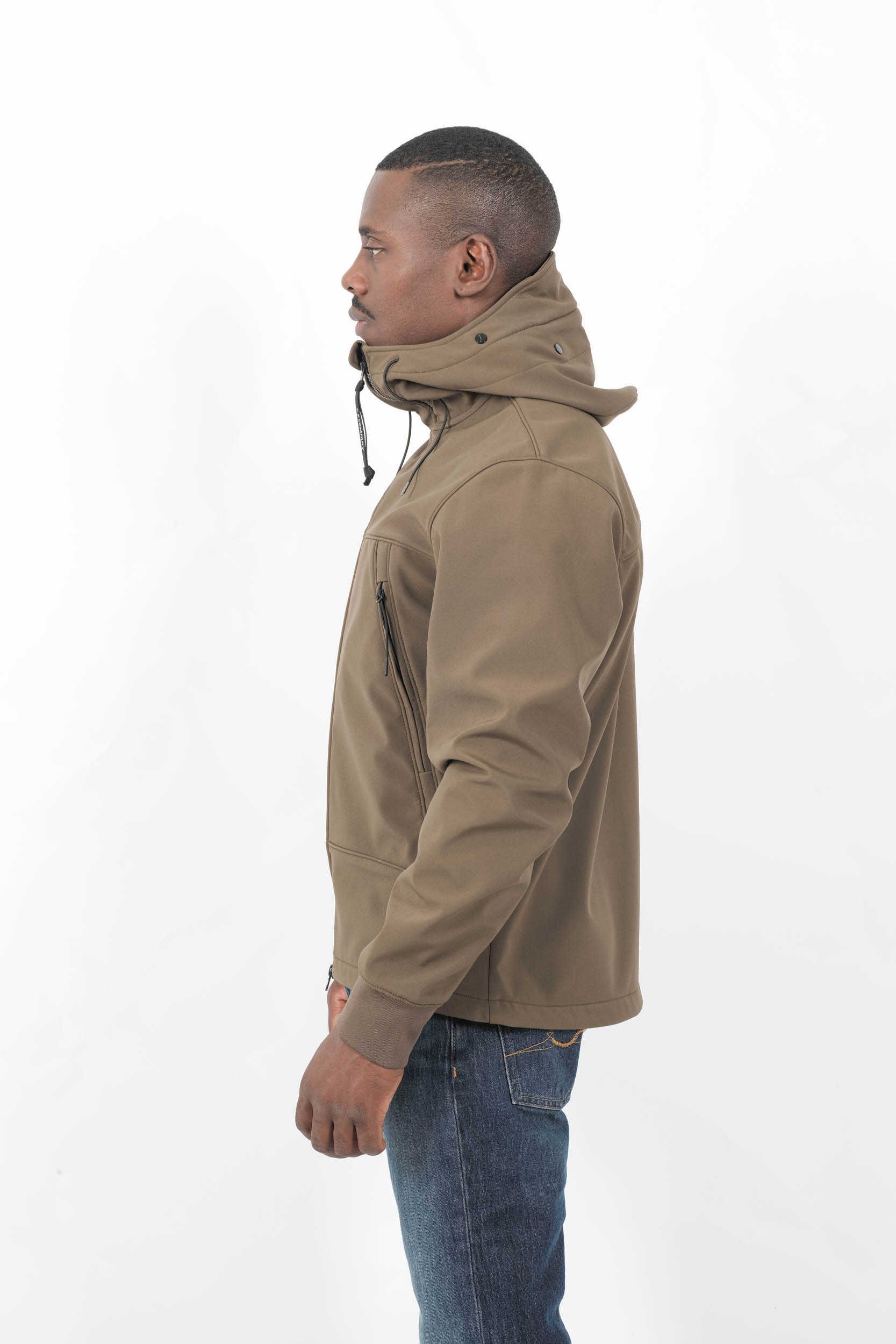 BLOUSON SOFT SHELL-R CP COMPANY KAKI W700A-683