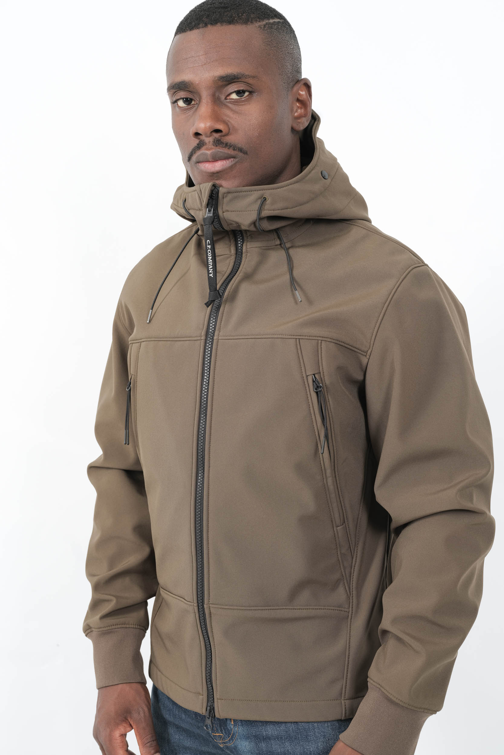 BLOUSON SOFT SHELL-R CP COMPANY KAKI W700A-683