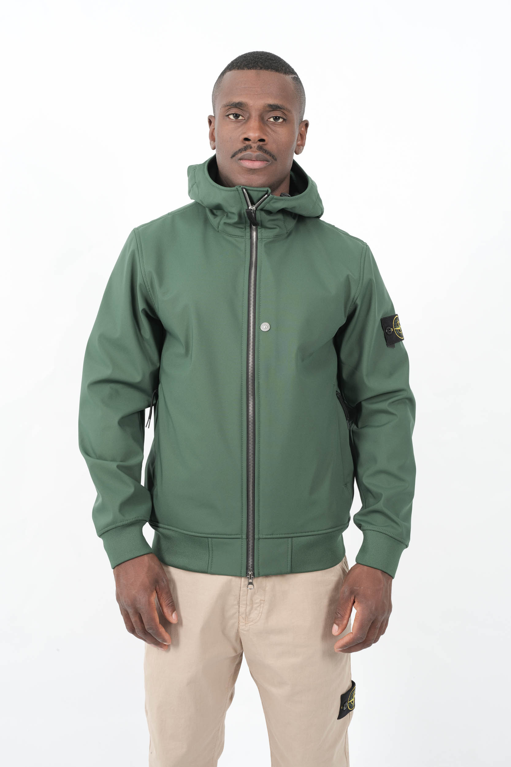  Image du produit BLOUSON STONE ISLAND EN SOFT SHELL-R VERT Q100004-V005E - 4