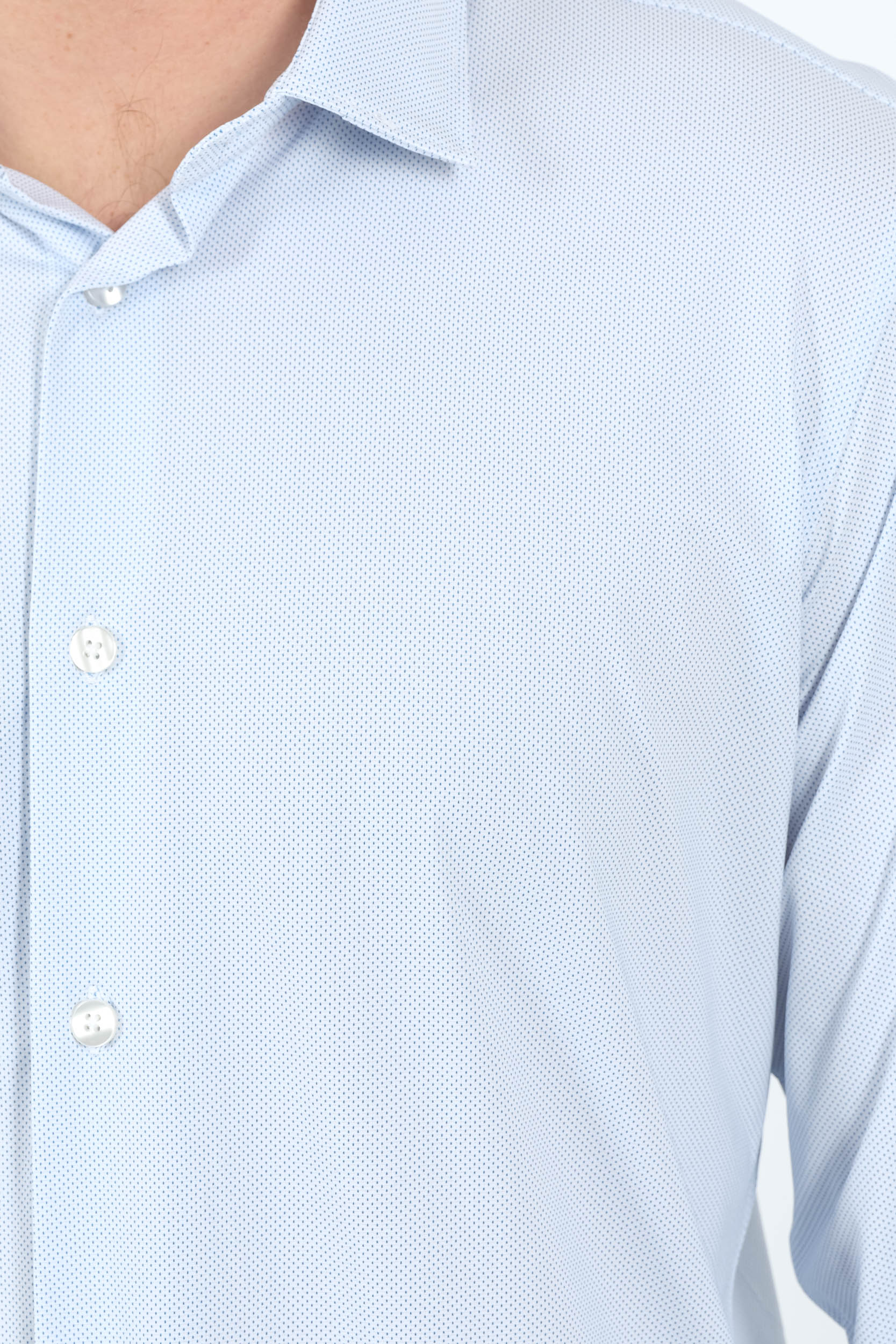  Image du produit CHEMISE RRD BLANCHE A POINTS BLEUS W25254-V05 - 3