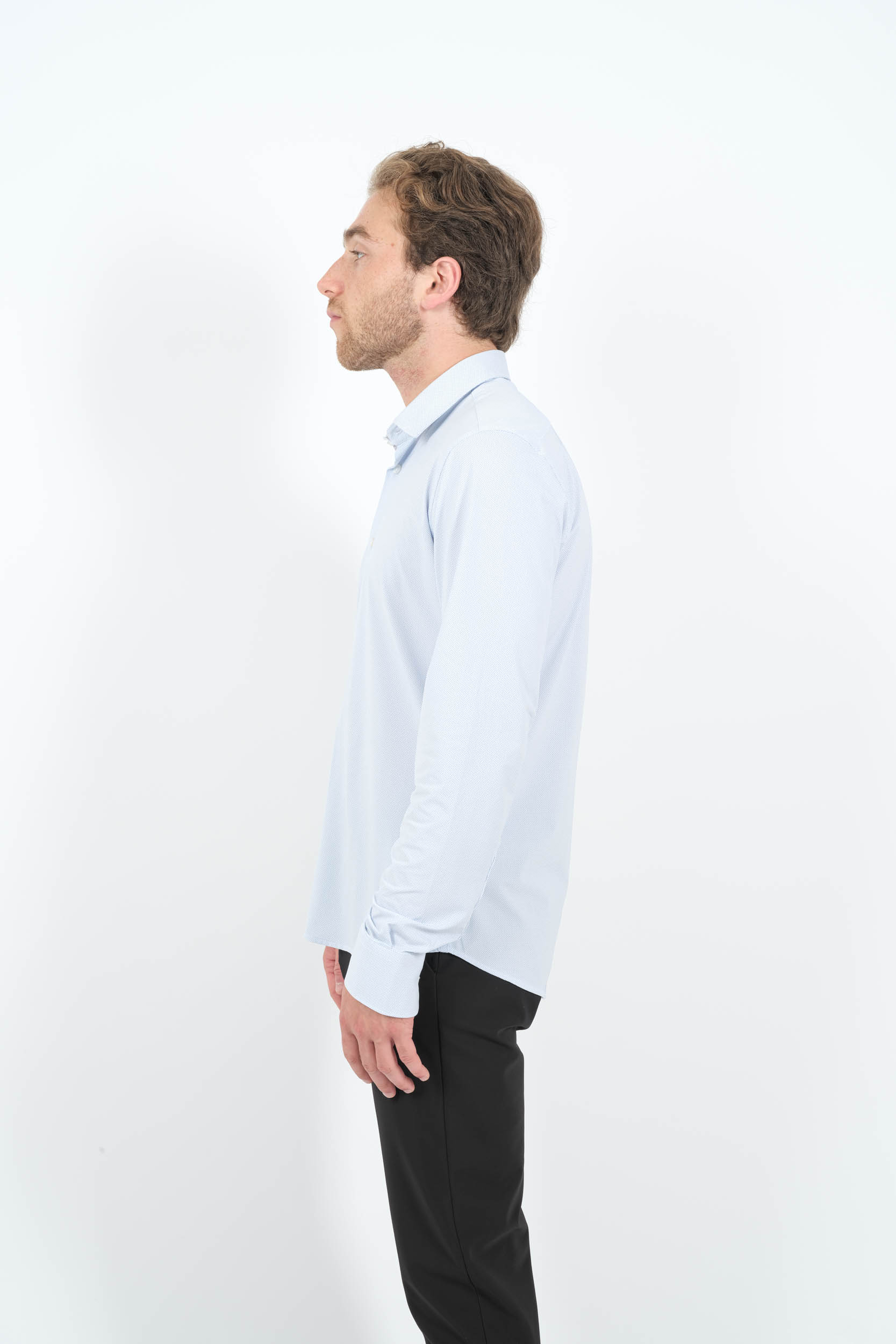  Image du produit CHEMISE RRD BLANCHE A POINTS BLEUS W25254-V05 - 6