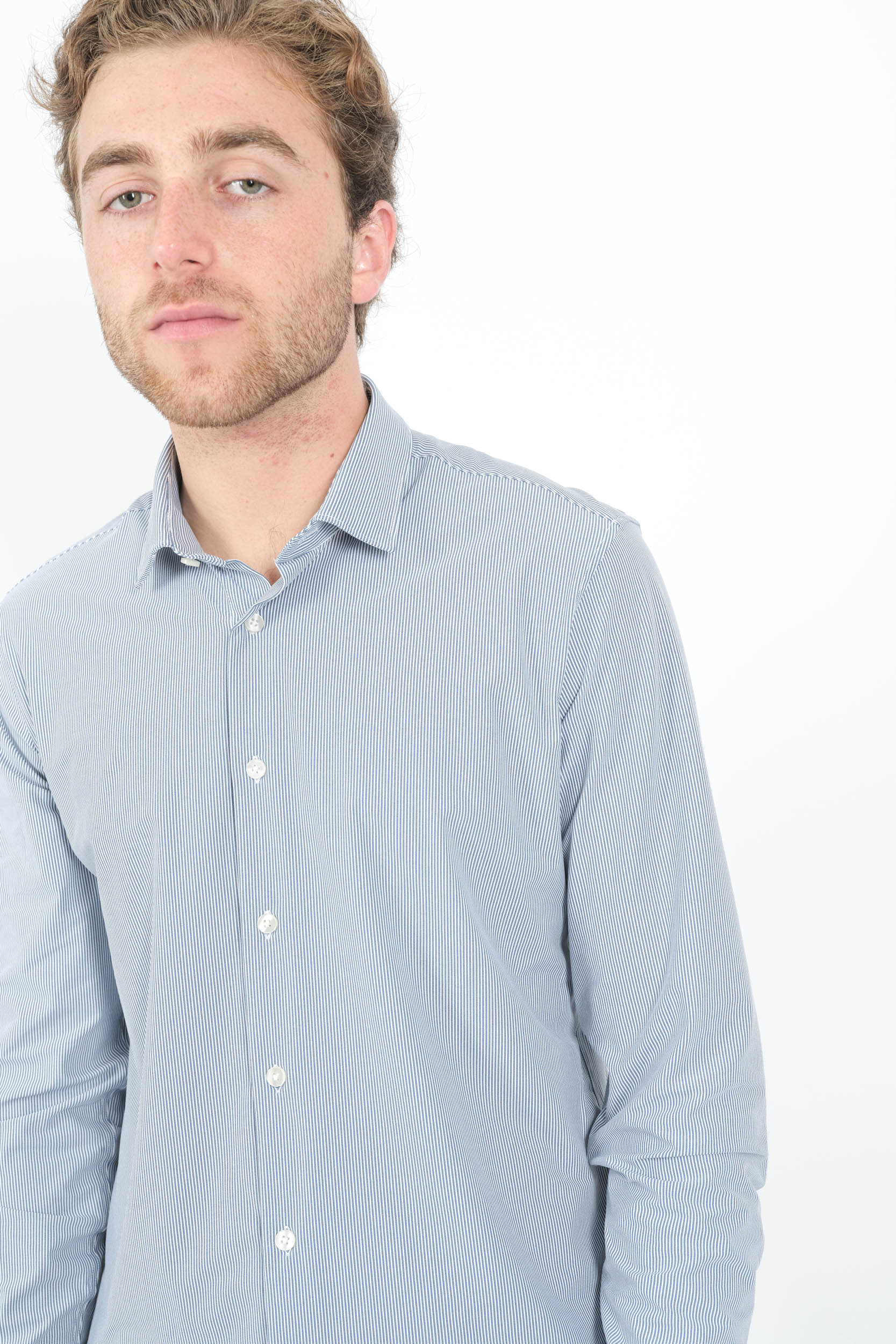 CHEMISE RRD BLEUE CIEL W25254-V11