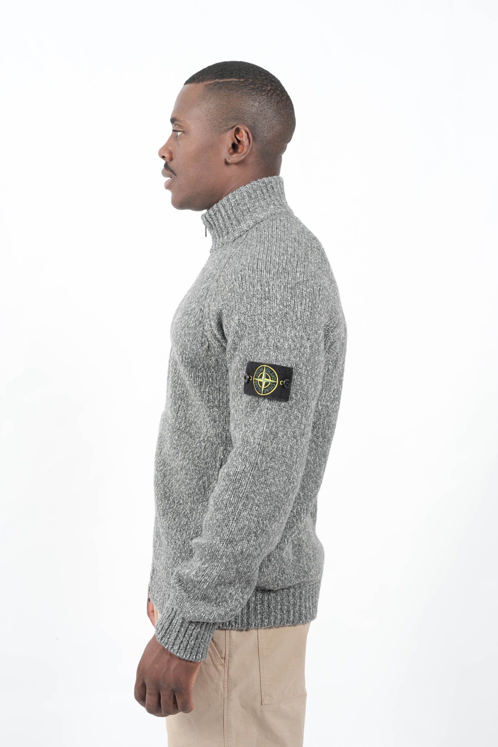 GILET STONE ISLAND GRIS CHINE 5100051-V0M6B