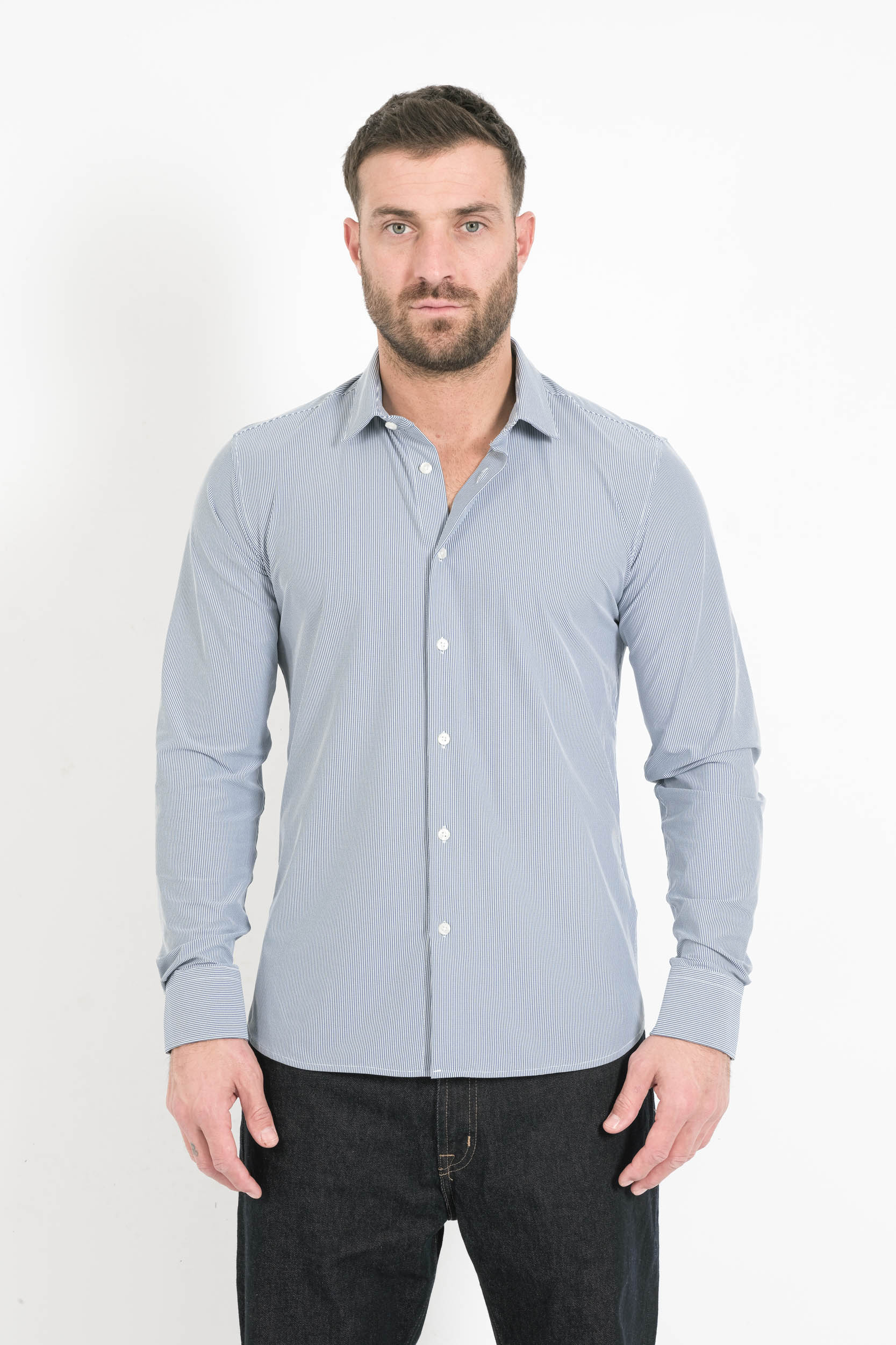  Image du produit CHEMISE RAYEE RRD BLEU W25254-V92 - 4