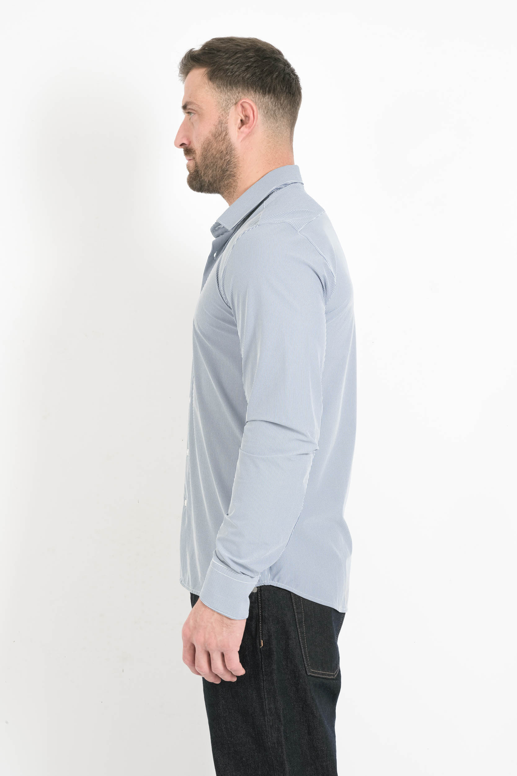  Image du produit CHEMISE RAYEE RRD BLEU W25254-V92 - 6