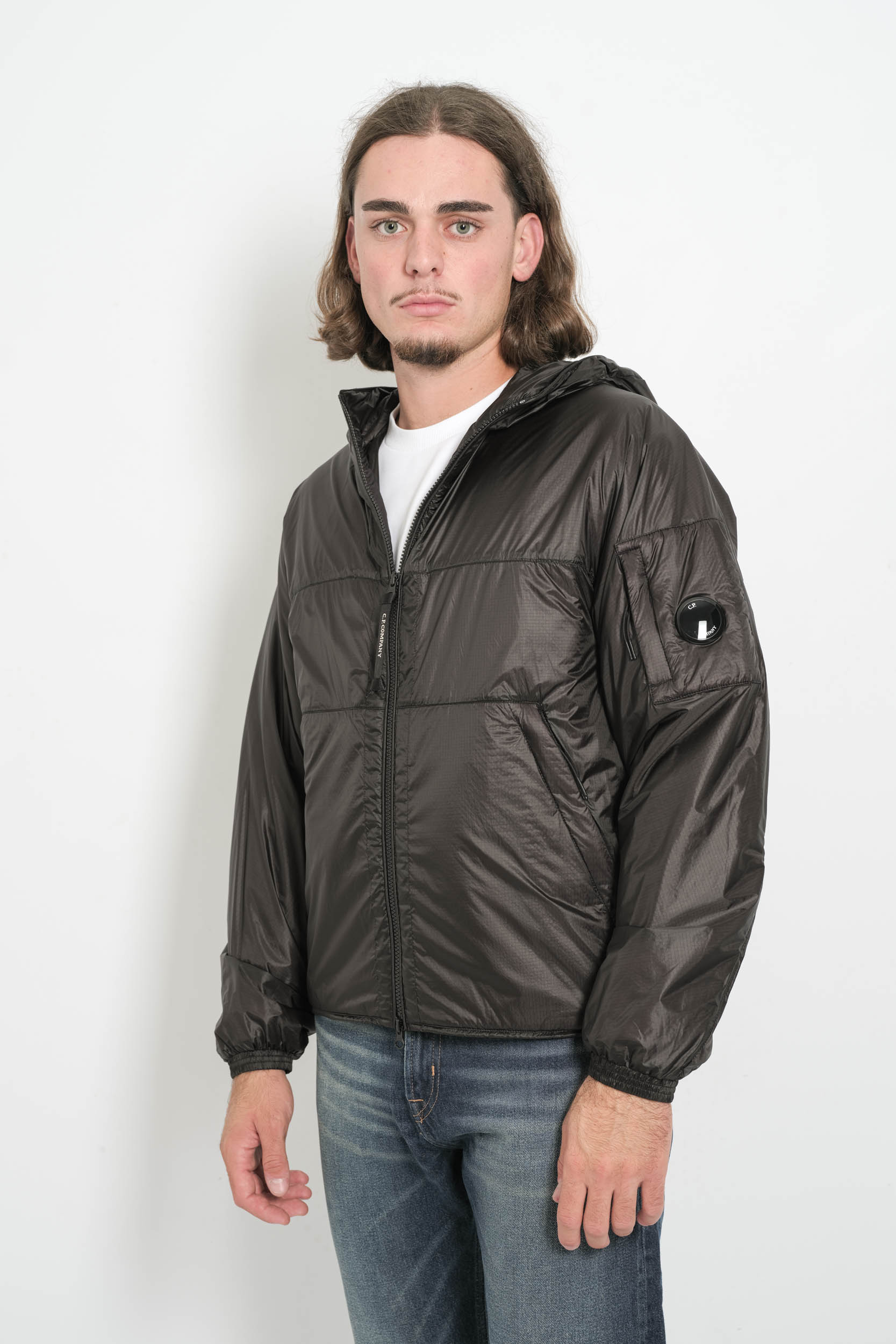 BLOUSON CP COMPANY EN NYLON NOIR W168A-999