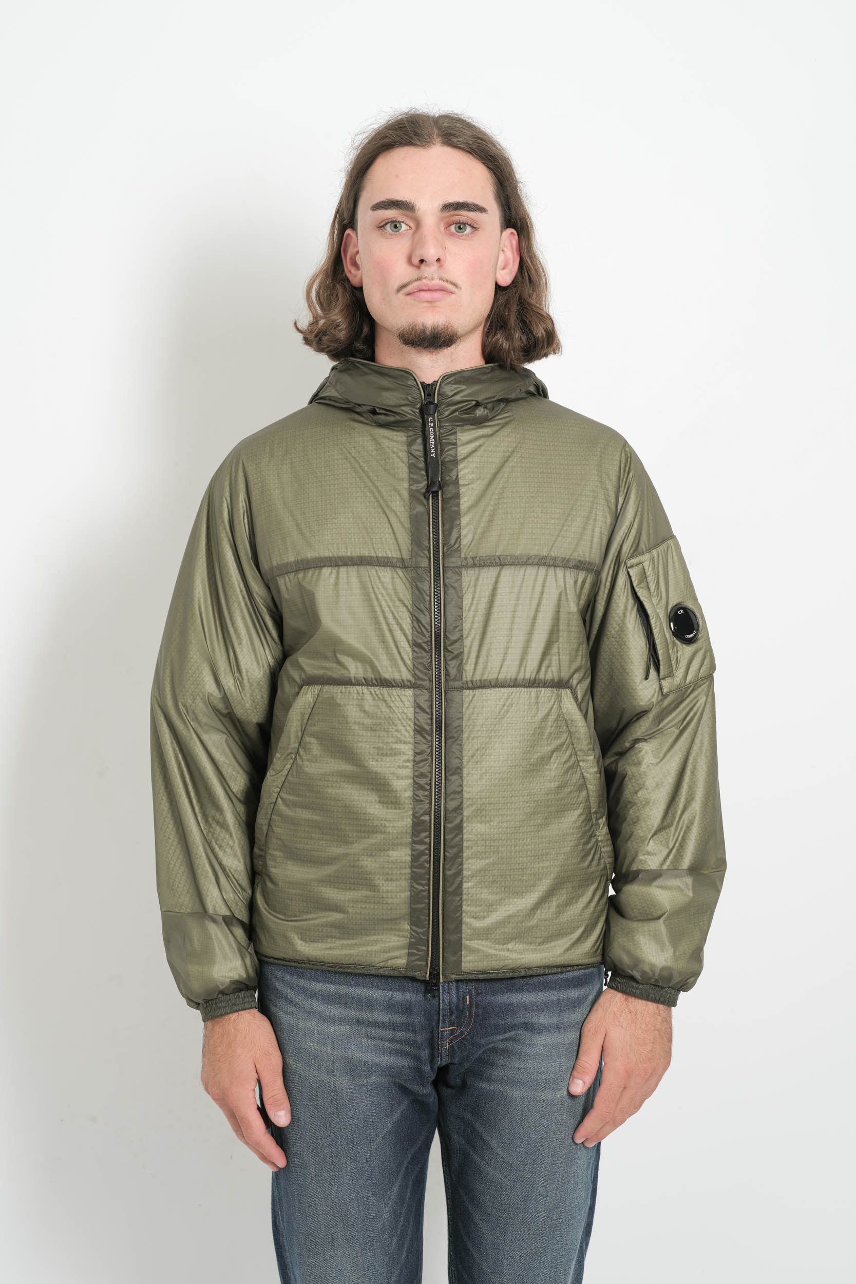  Image du produit BLOUSON CP COMPANY EN NYLON KAKI W168A-612 - 4