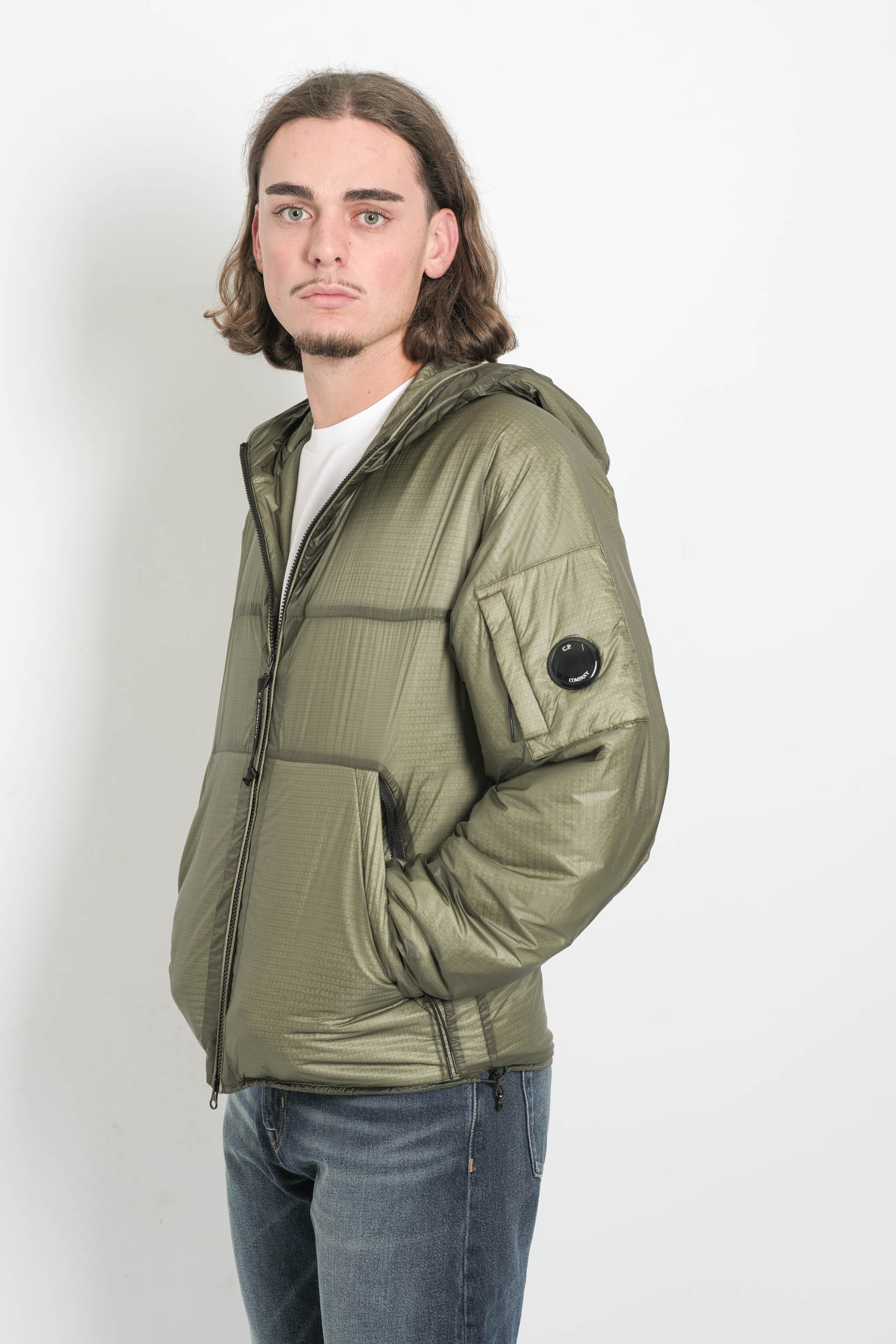 BLOUSON CP COMPANY EN NYLON KAKI W168A-612