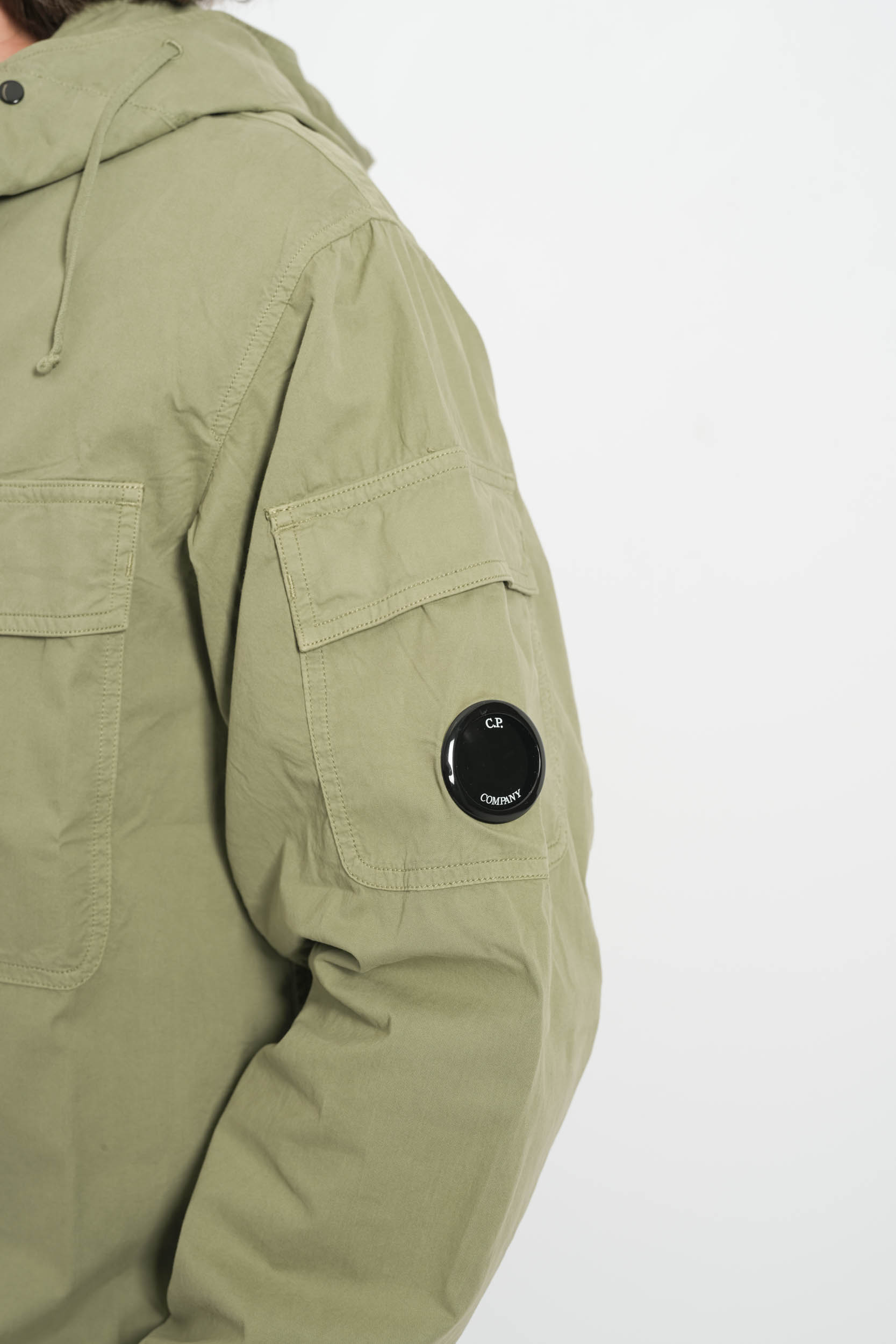 SURCHEMISE A CAPUCHE CP COMPANY KAKI S074A-612