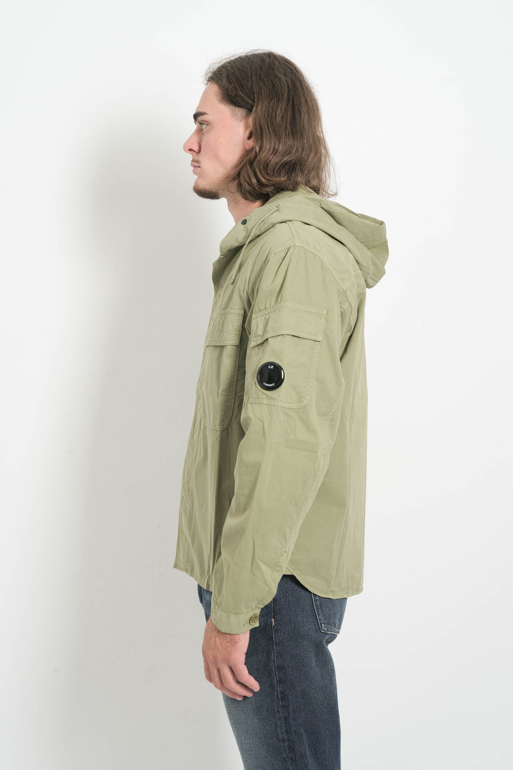  Image du produit SURCHEMISE A CAPUCHE CP COMPANY KAKI S074A-612 - 6