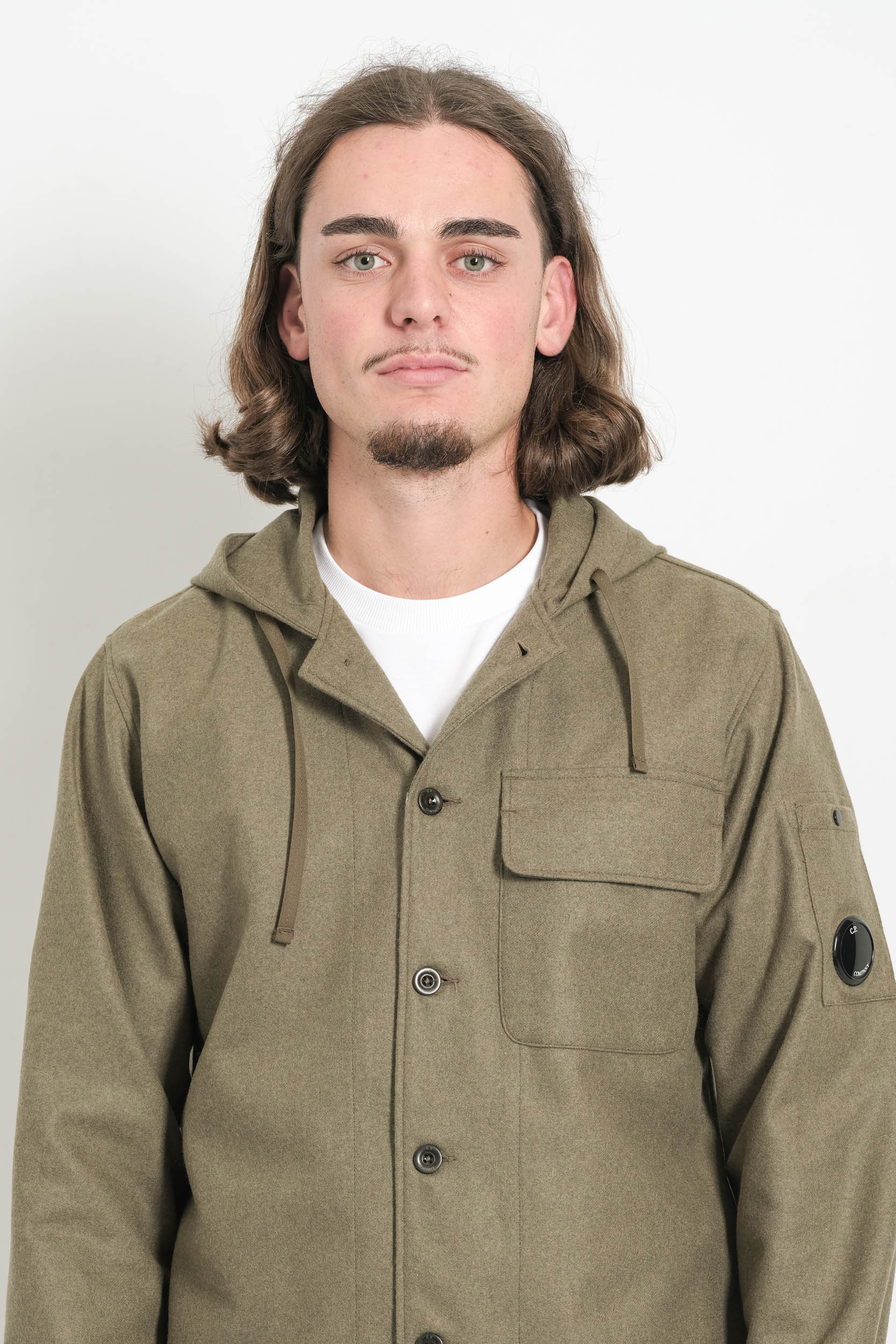 Image du produit SURCHEMISE CP COMPANY LAINE KAKI S272A-652 - 5