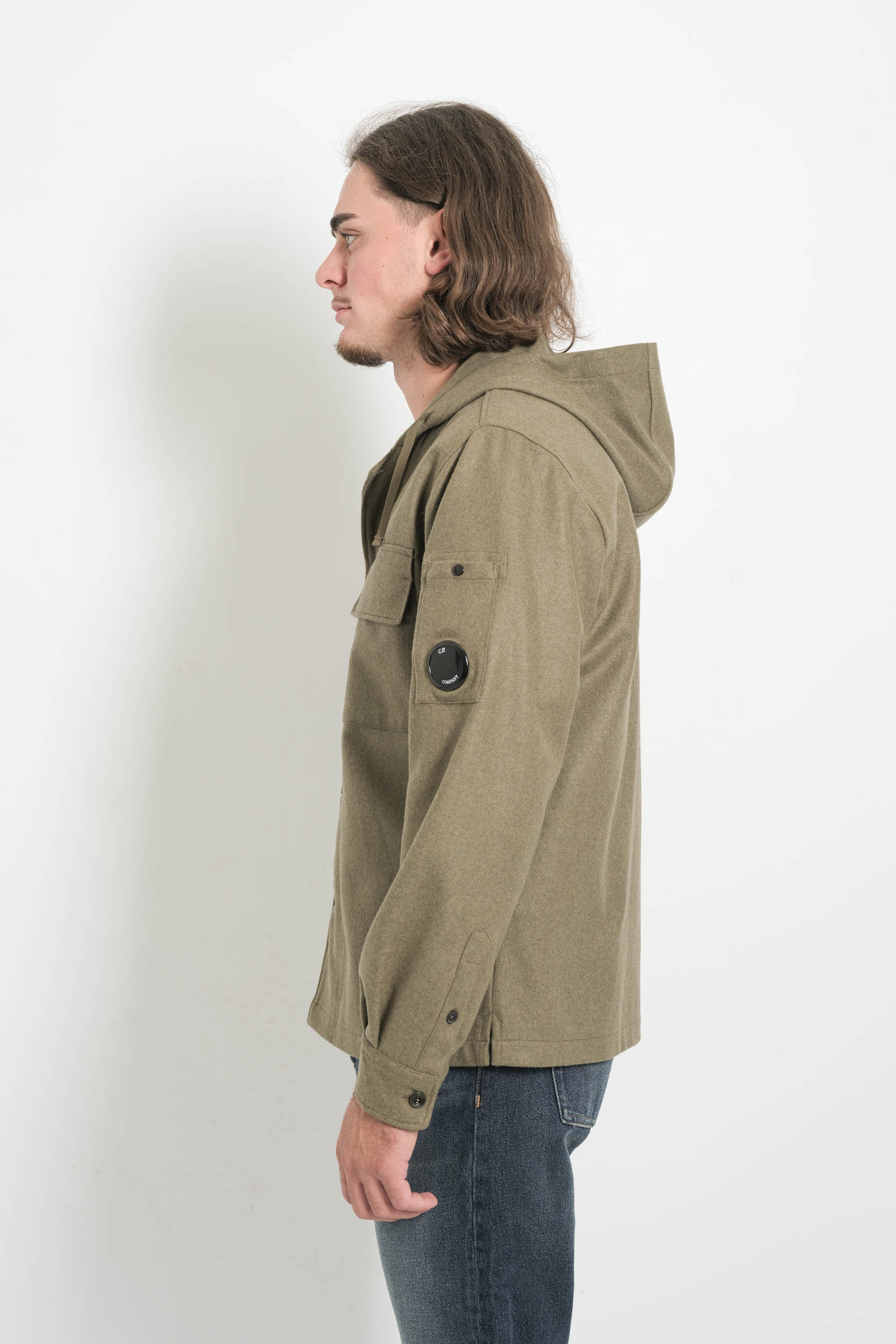  Image du produit SURCHEMISE CP COMPANY LAINE KAKI S272A-652 - 6