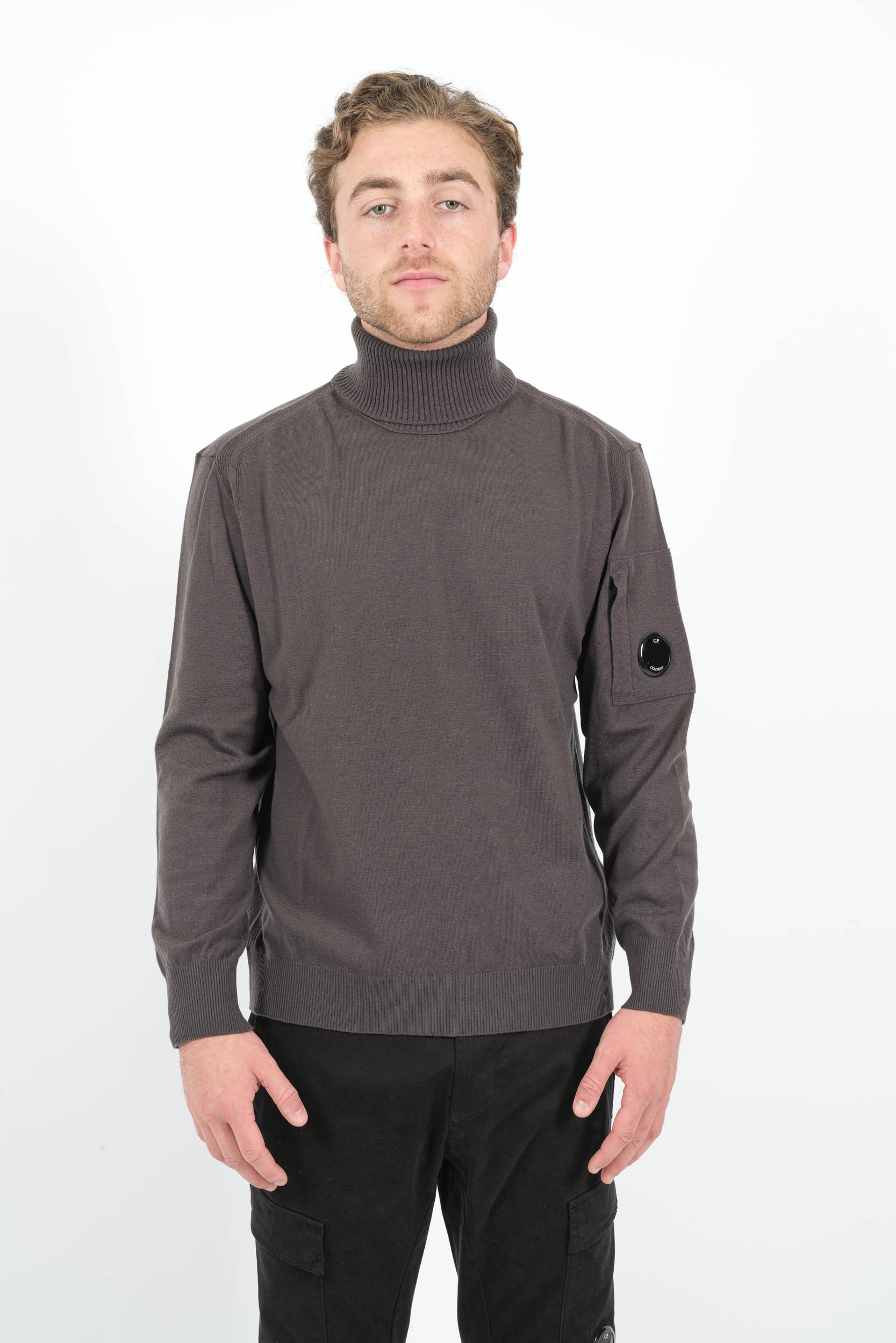  Image du produit PULL CP COMPANY COL ROULE ANTHRACITE N035A-978 - 4