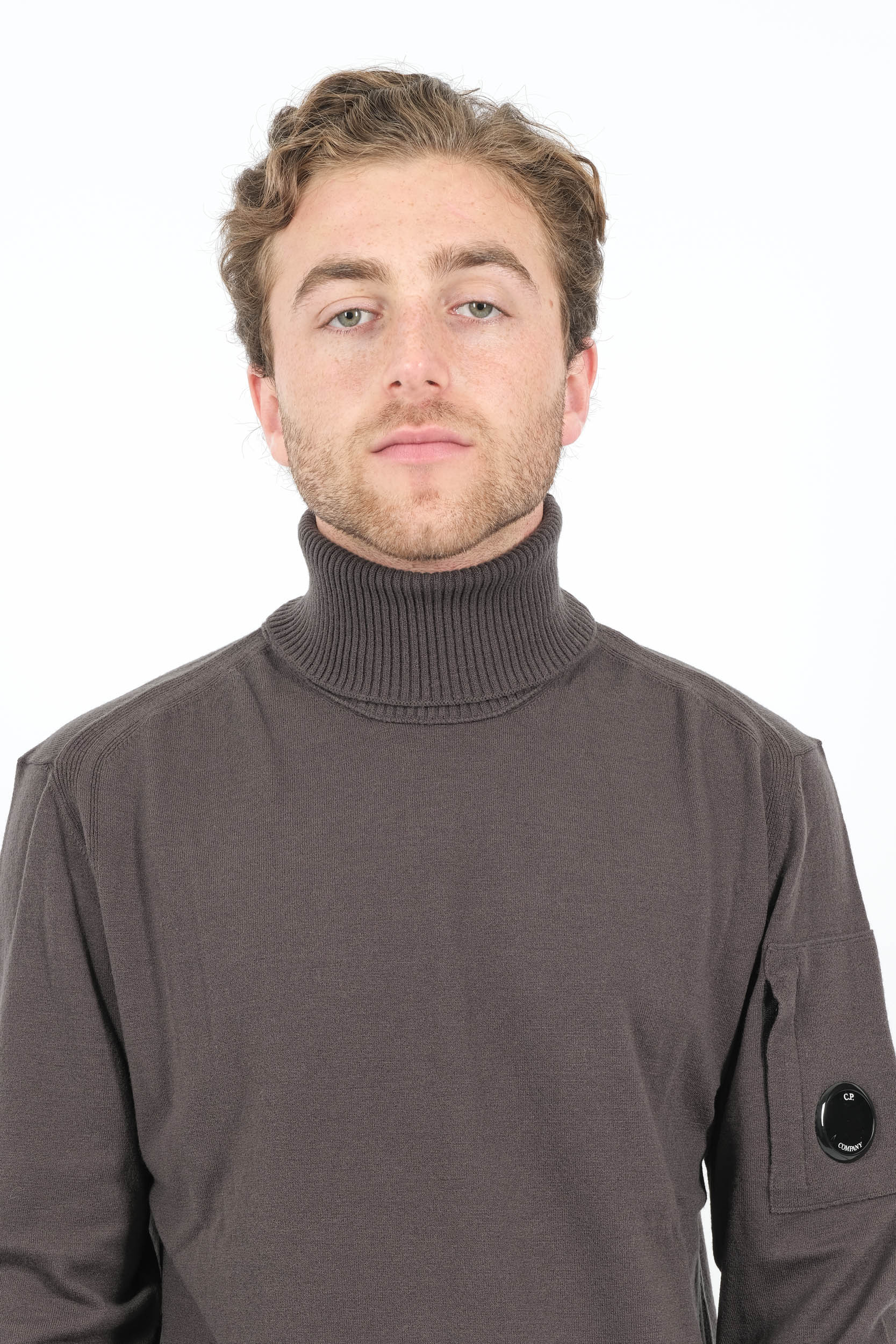  Image du produit PULL CP COMPANY COL ROULE ANTHRACITE N035A-978 - 5