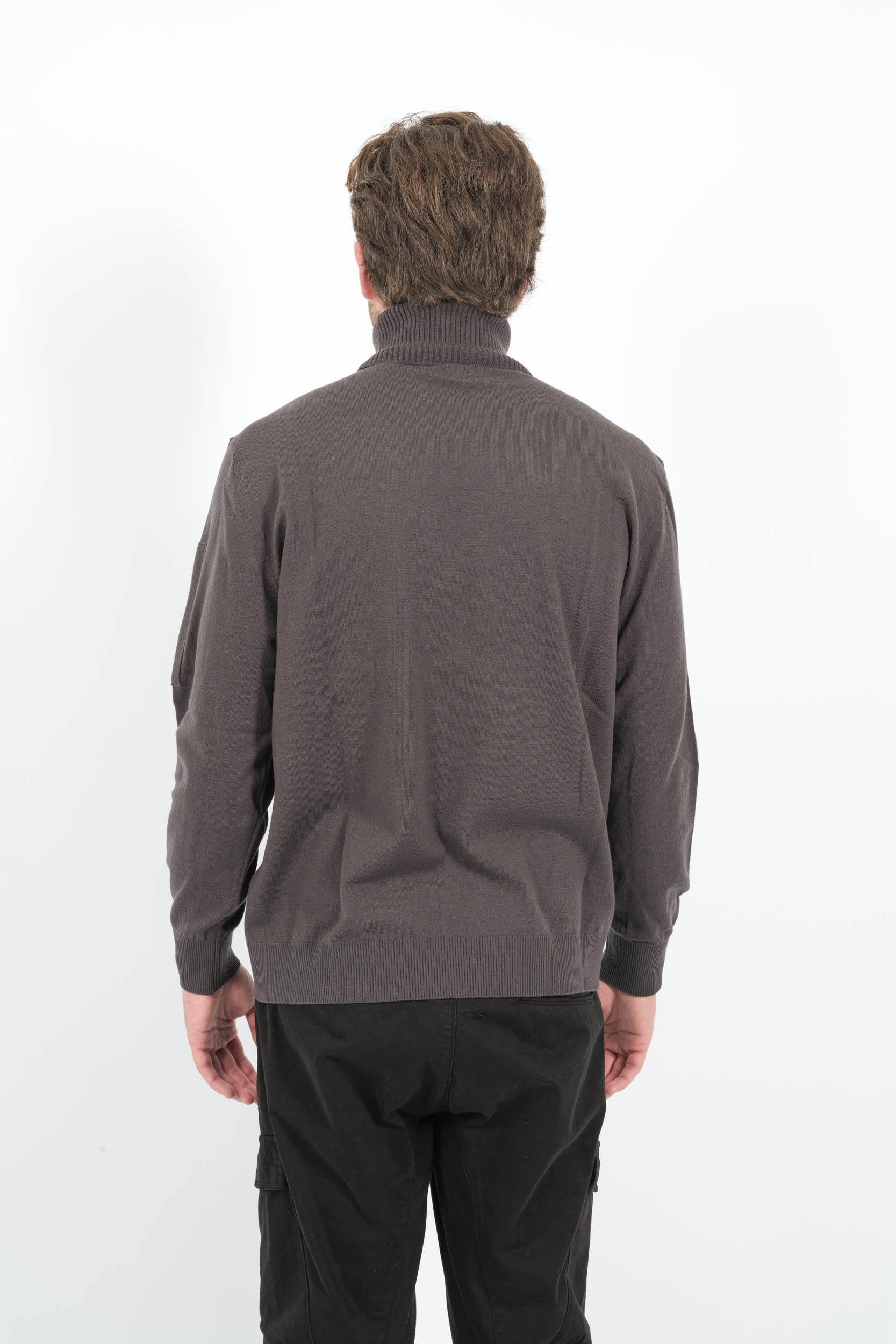  Image du produit PULL CP COMPANY COL ROULE ANTHRACITE N035A-978 - 7