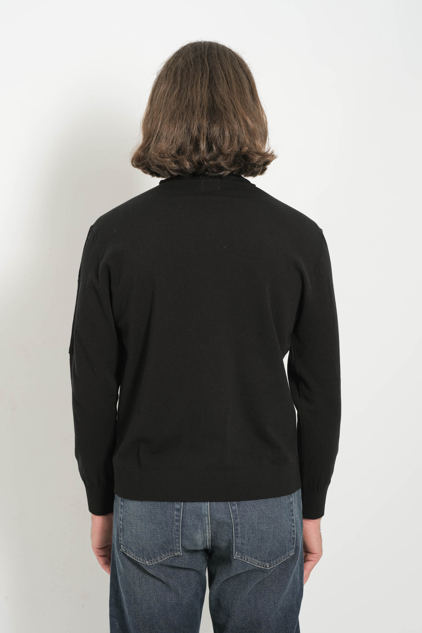 PULL CP COMPANY COL ROULE NOIR N035A-999