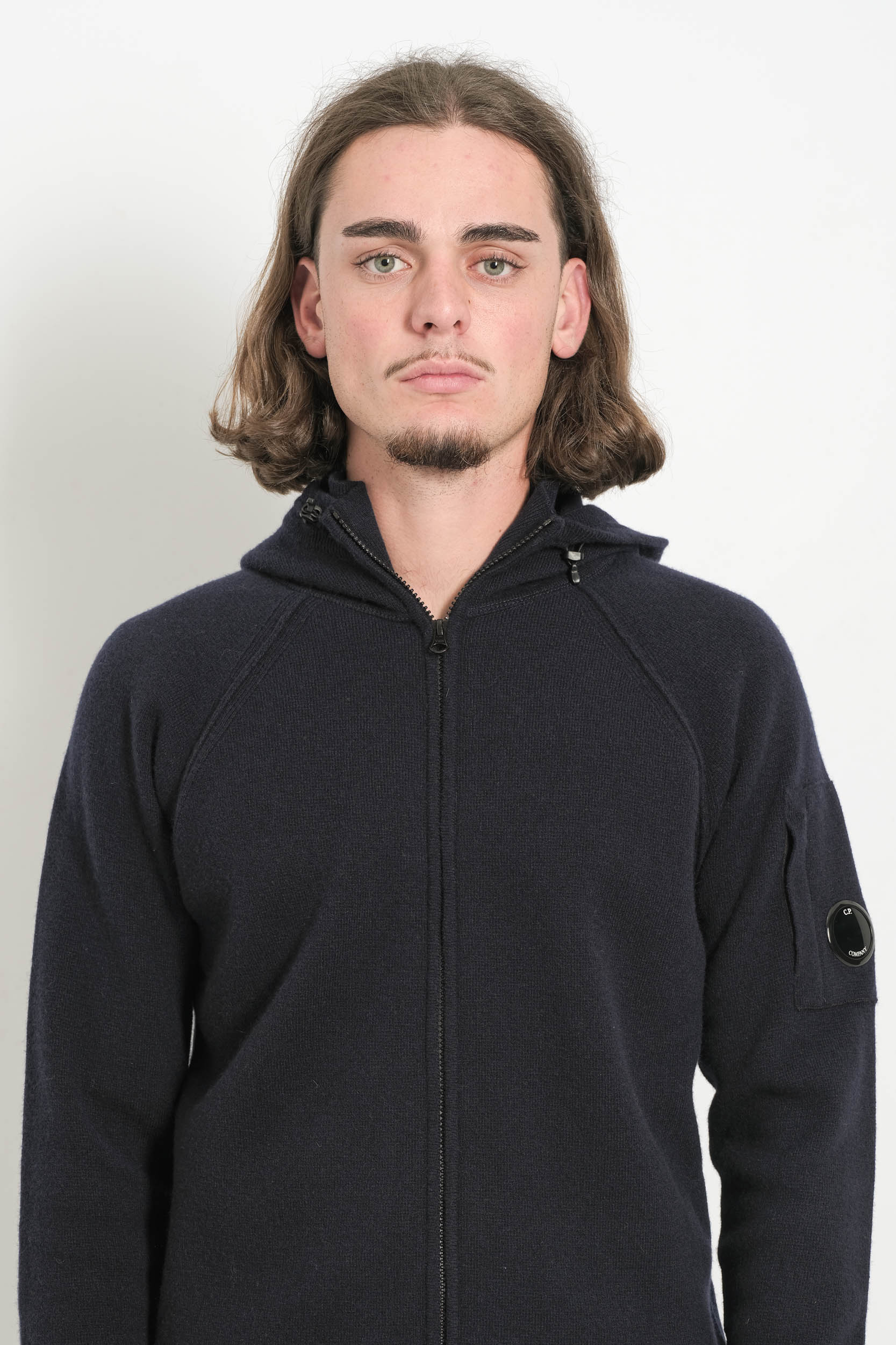  Image du produit PULL ZIPE CP COMPANY A CAPUCHE MARINE N057A-888 - 5