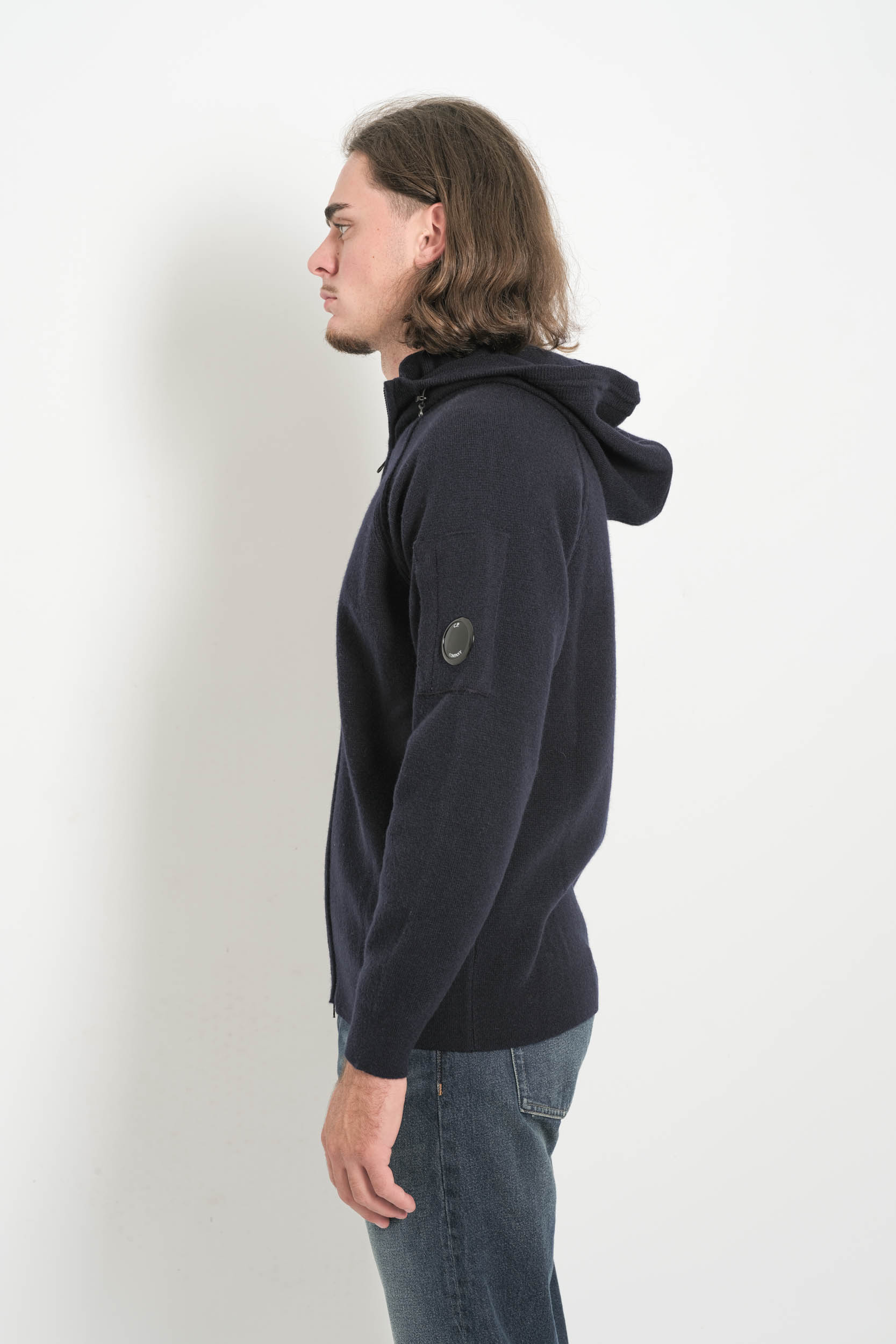  Image du produit PULL ZIPE CP COMPANY A CAPUCHE MARINE N057A-888 - 6