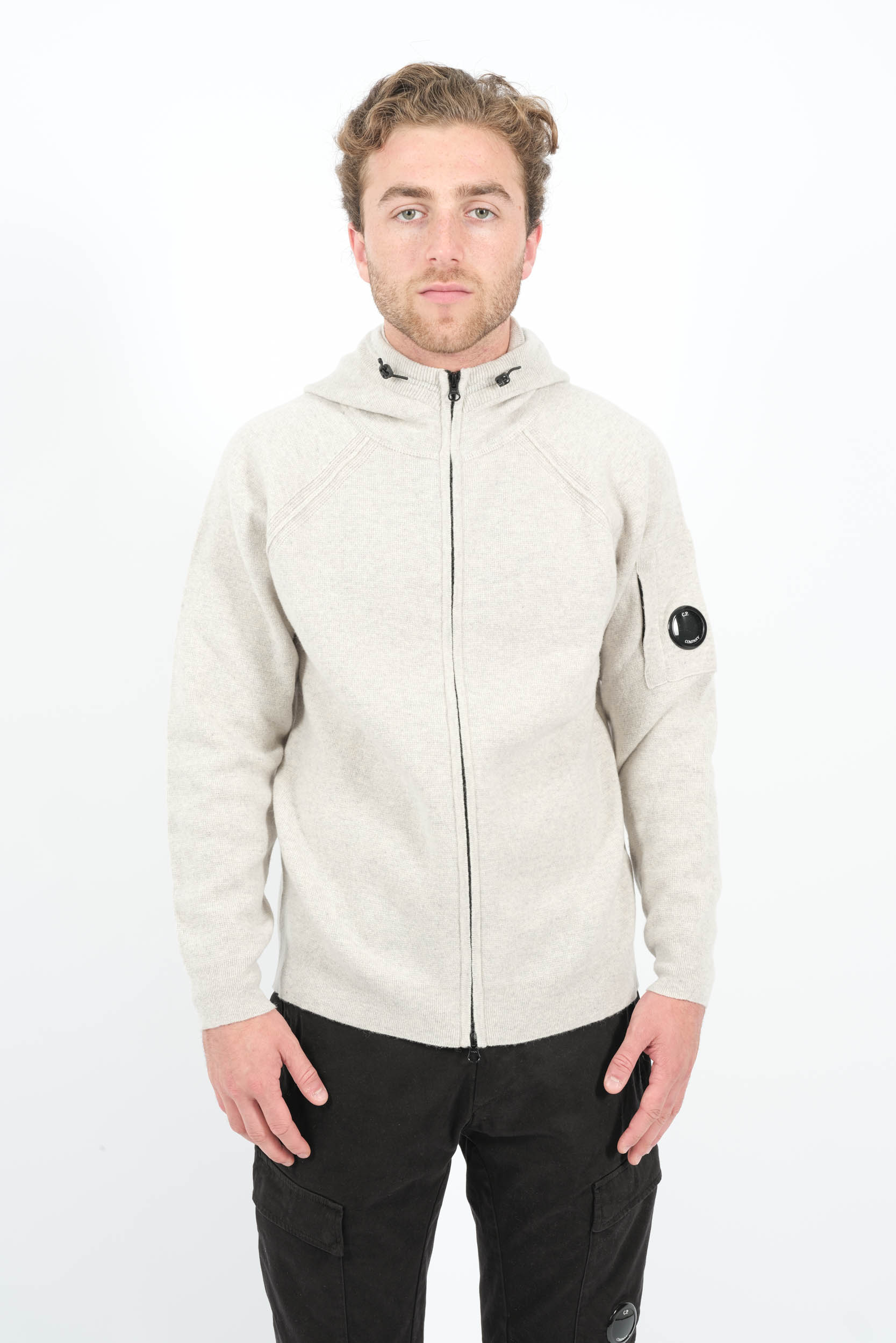 GILET CP COMPANY EN LAINE GRIS N057A-M13