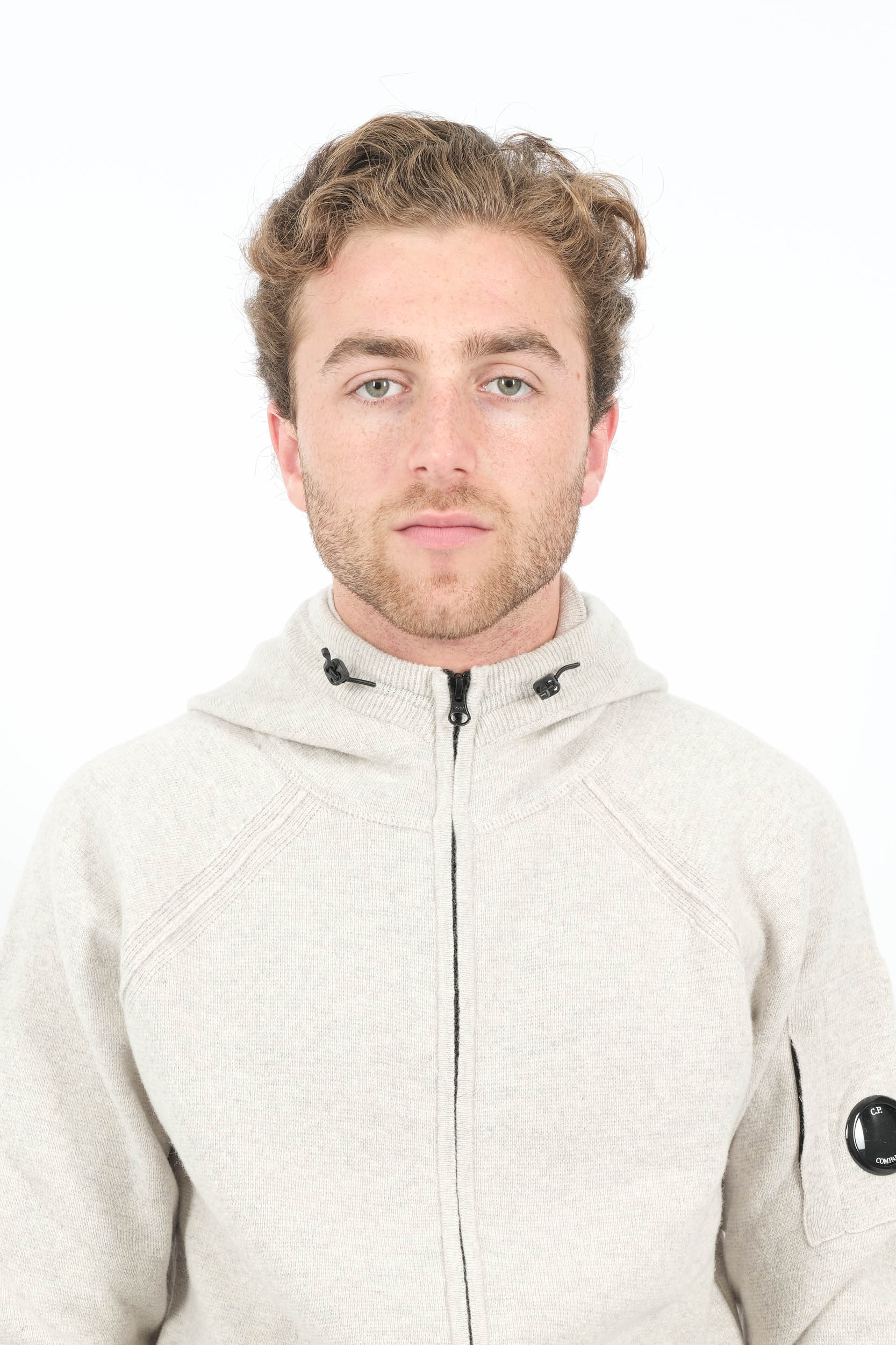 GILET CP COMPANY EN LAINE GRIS N057A-M13