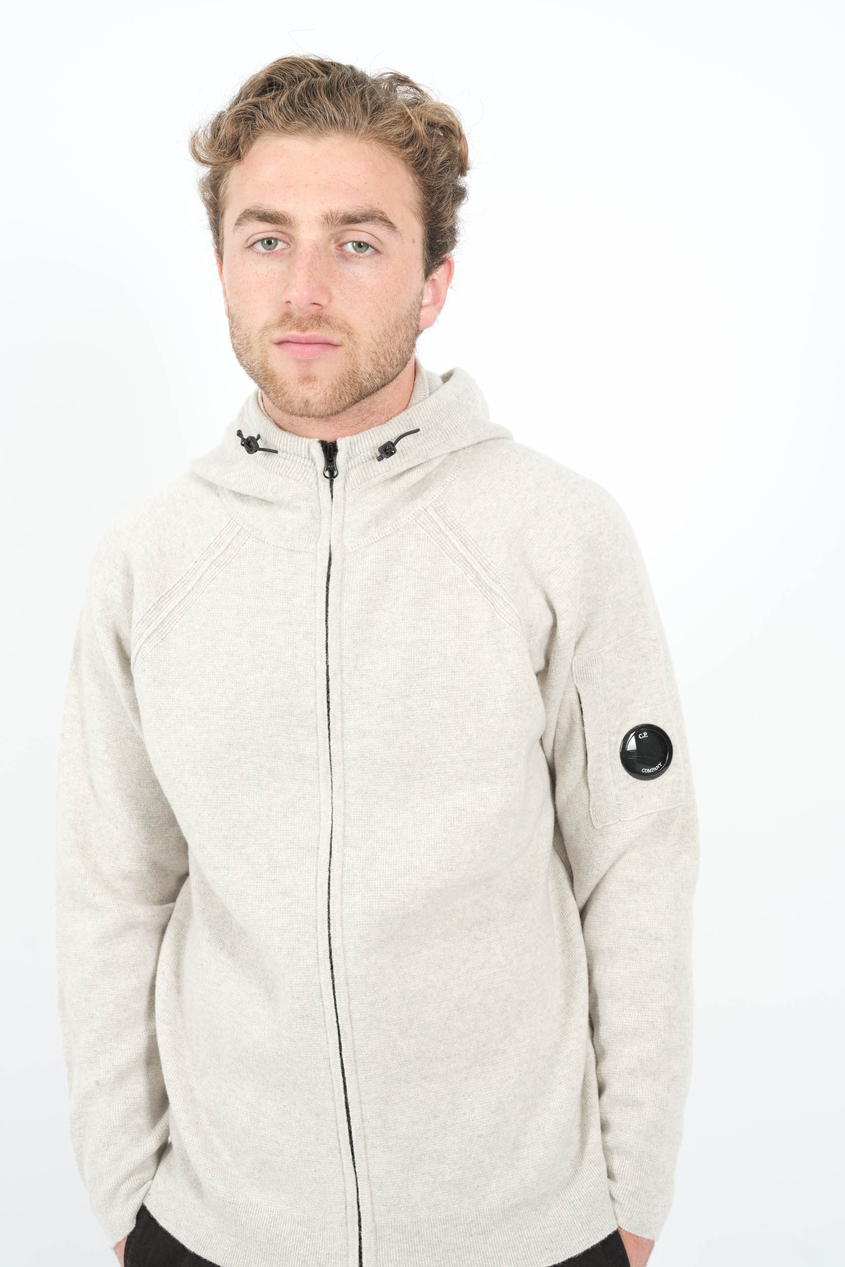 GILET CP COMPANY EN LAINE GRIS N057A-M13