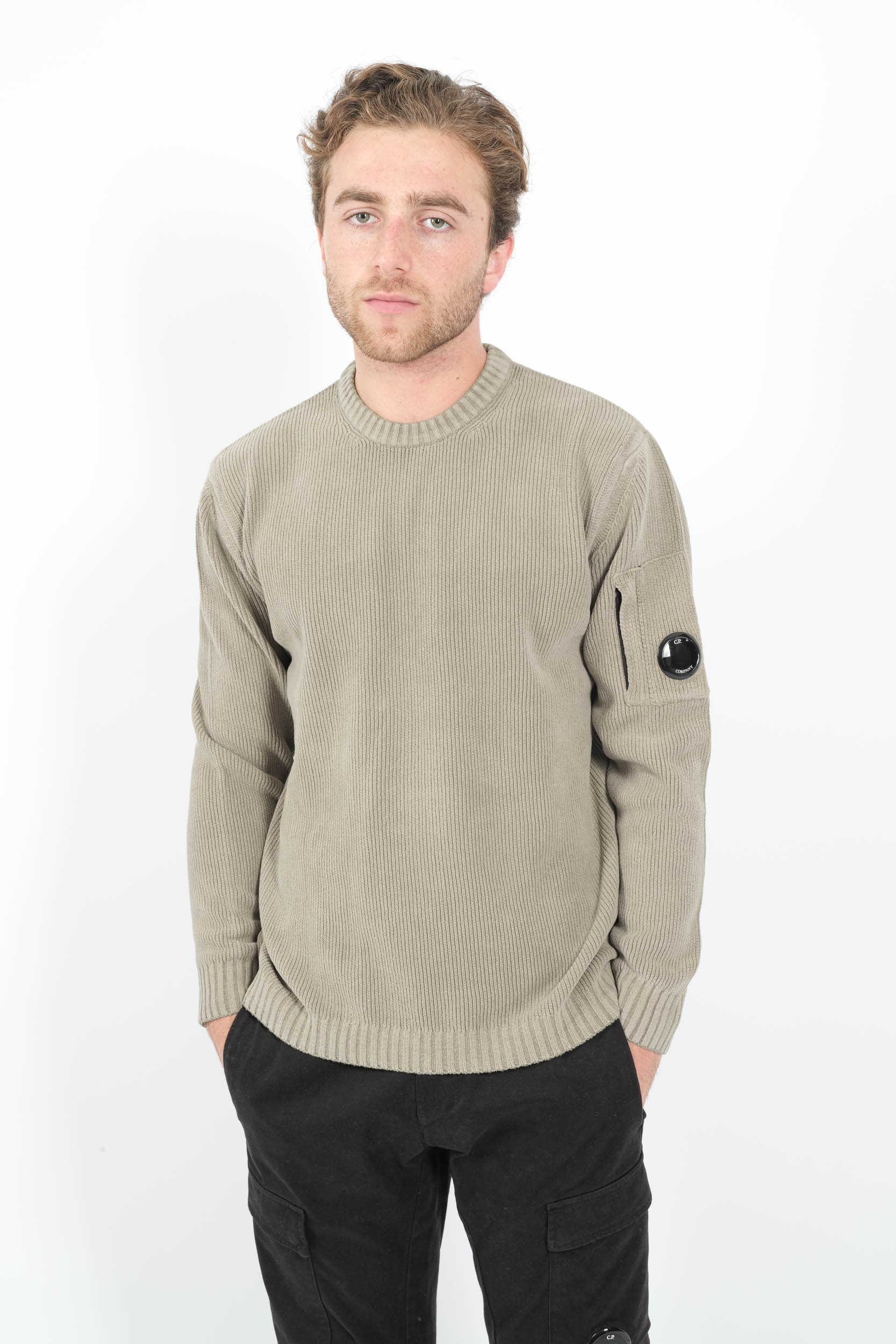  Image du produit PULL CP COMPANY BEIGE EN CHENILLE N017A-356 - 2