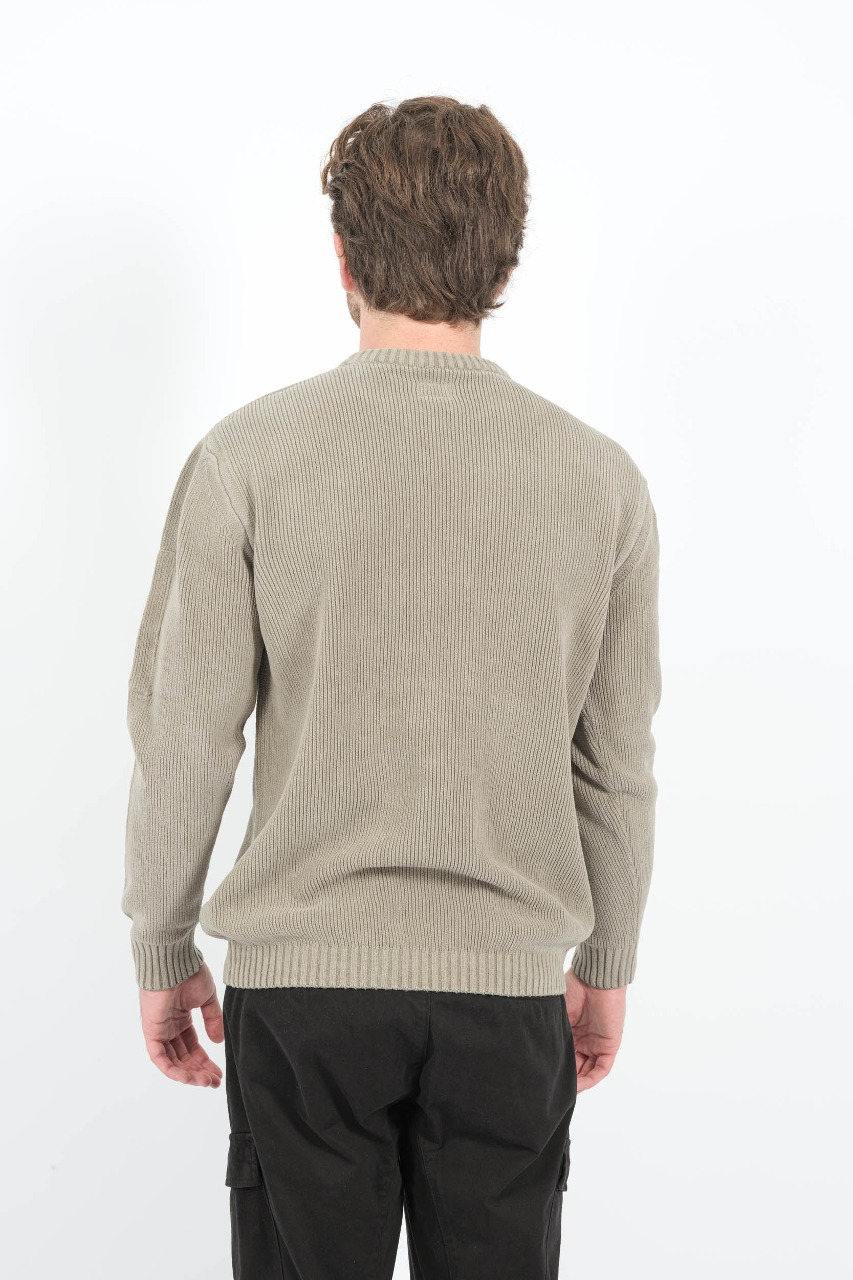 PULL CP COMPANY BEIGE EN CHENILLE N017A-356