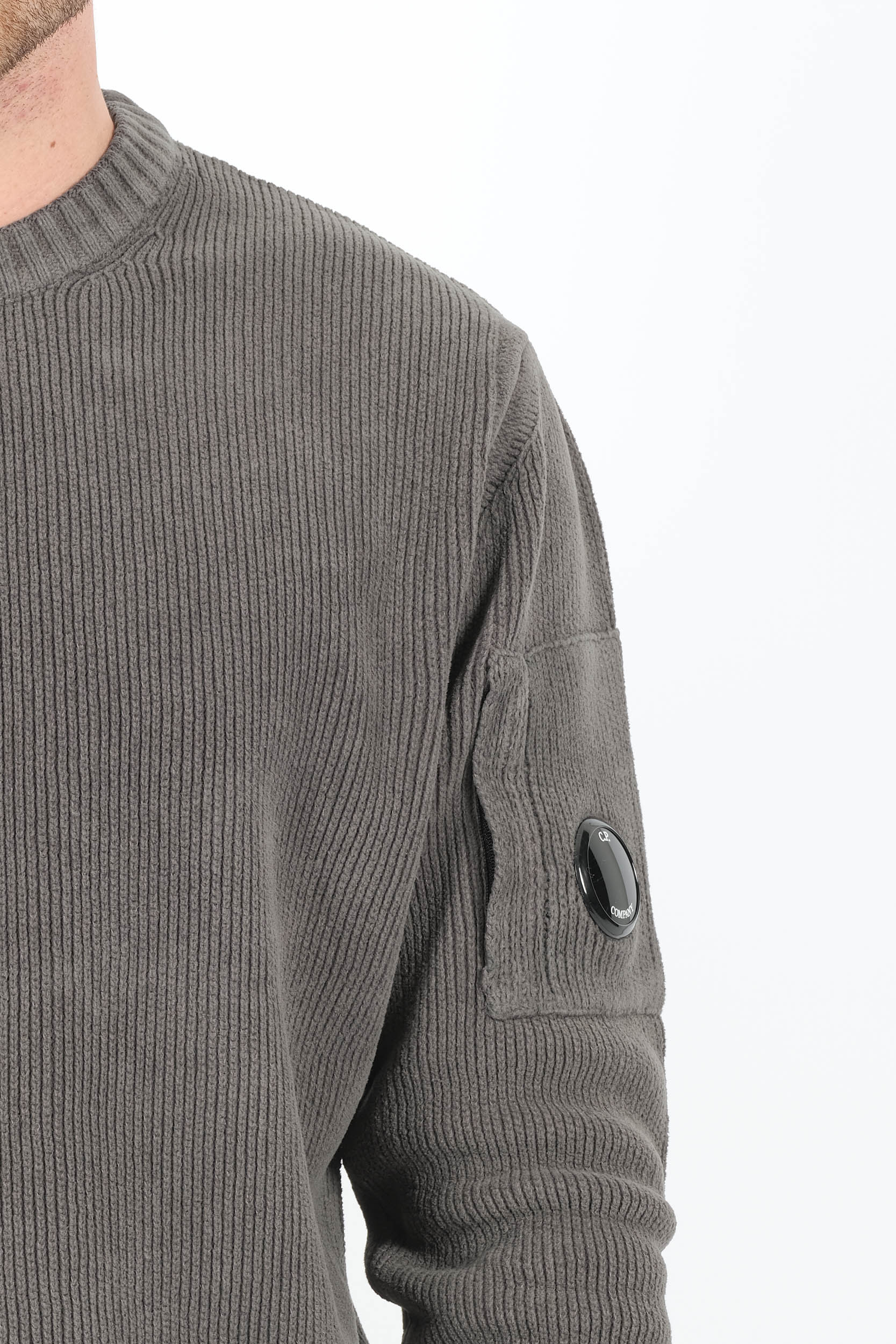  Image du produit PULL CP COMPANY GRIS EN CHENILLE N017A-978 - 3