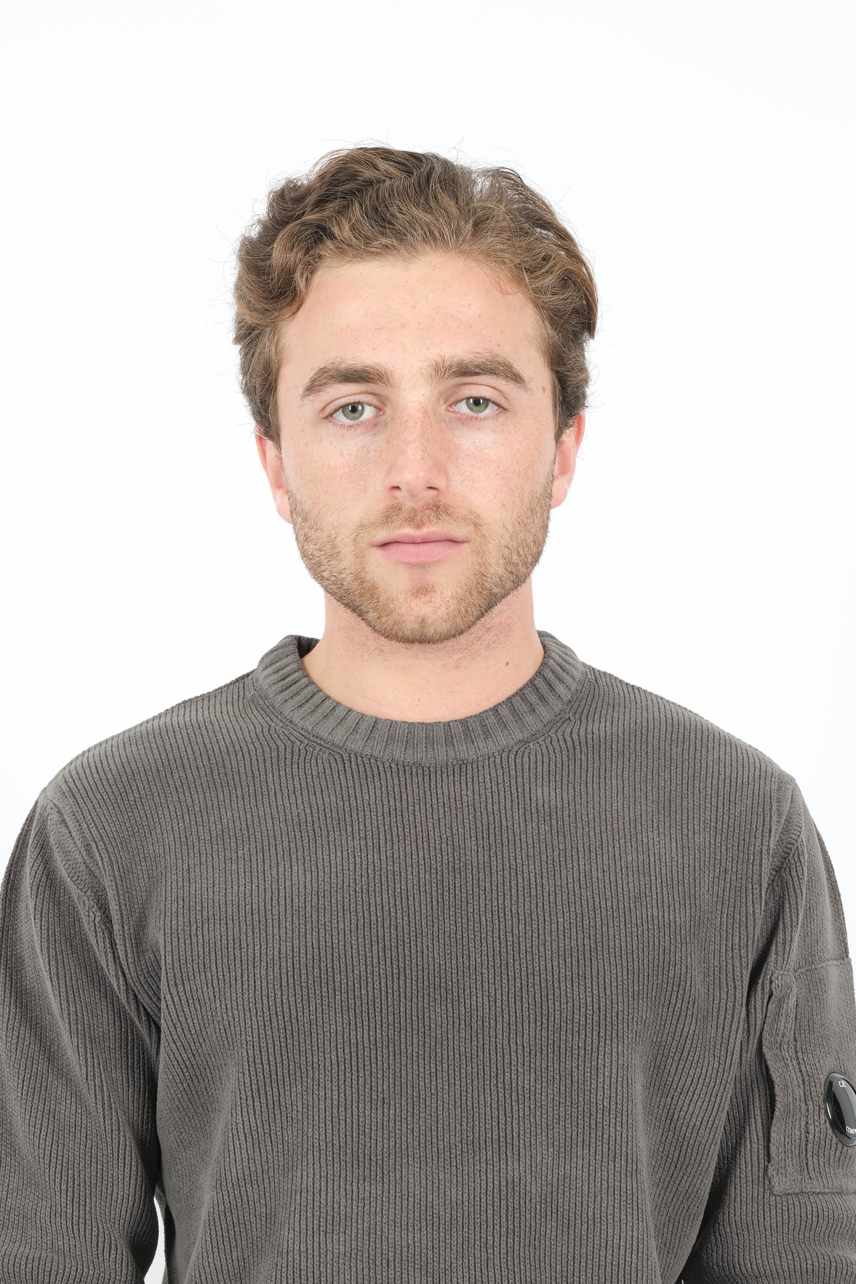  Image du produit PULL CP COMPANY GRIS EN CHENILLE N017A-978 - 5