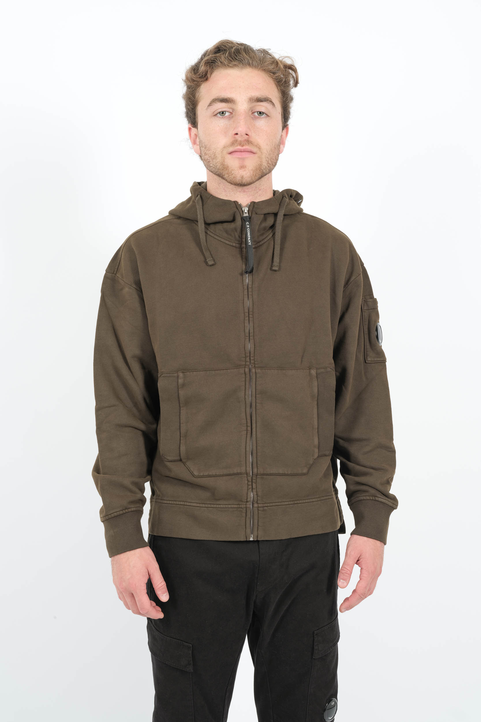  Image du produit GILET CP COMPANY A CAPUCHE KAKI S060A-683 - 4