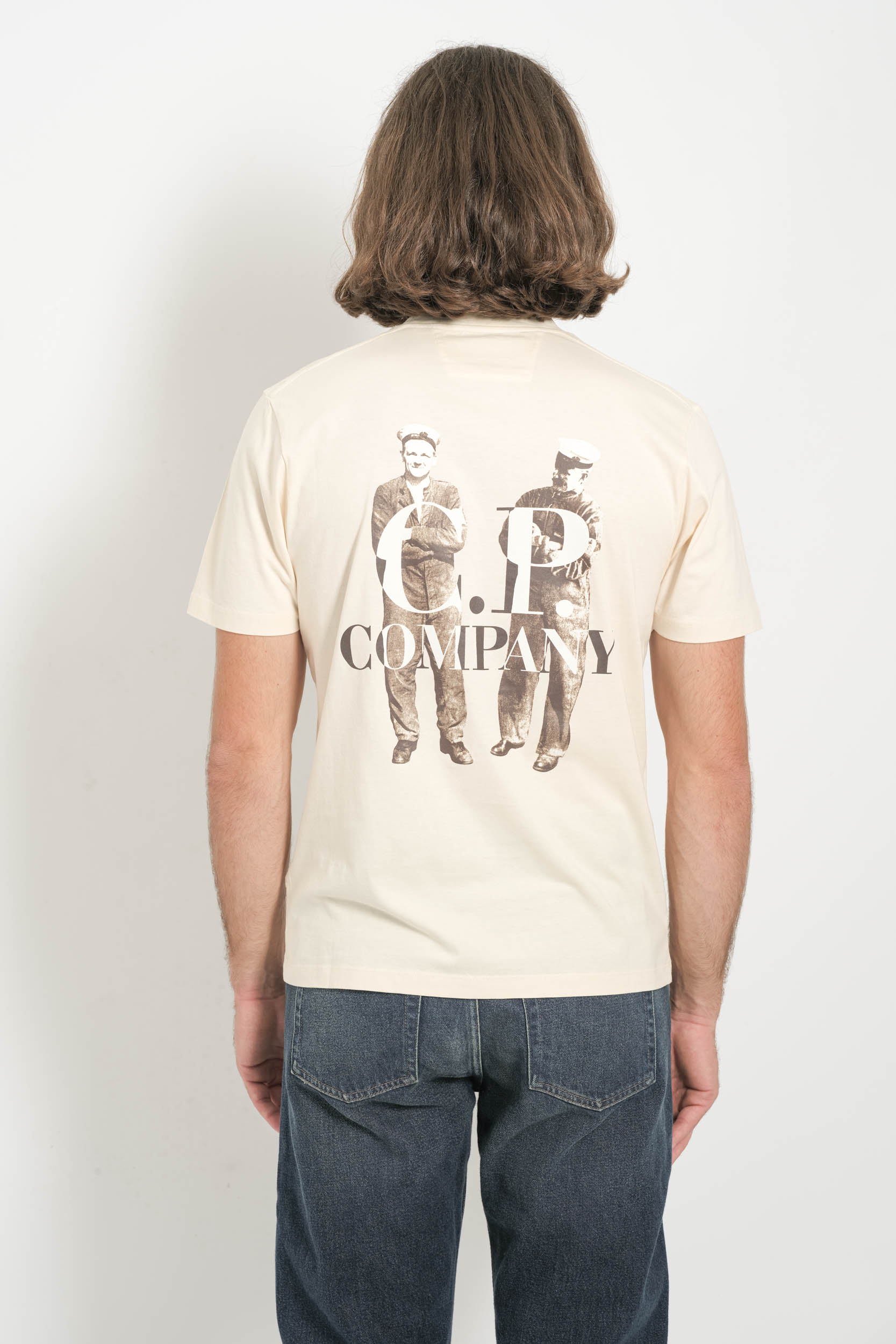 TEE-SHIRT CP COMPANY BEIGE S106A-402
