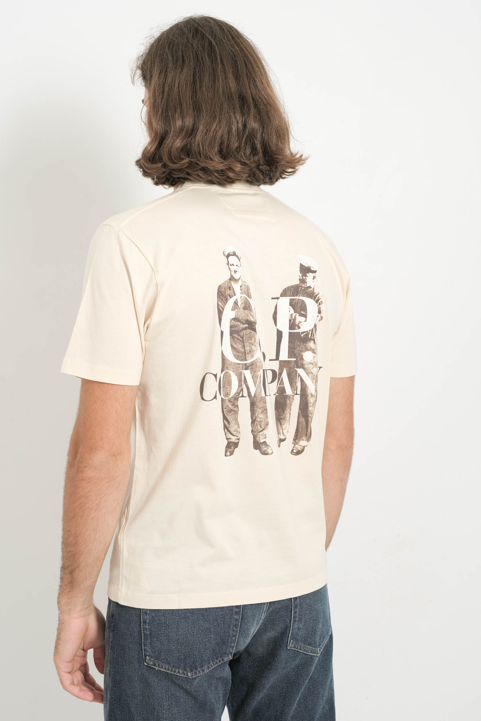 TEE-SHIRT CP COMPANY BEIGE S106A-402