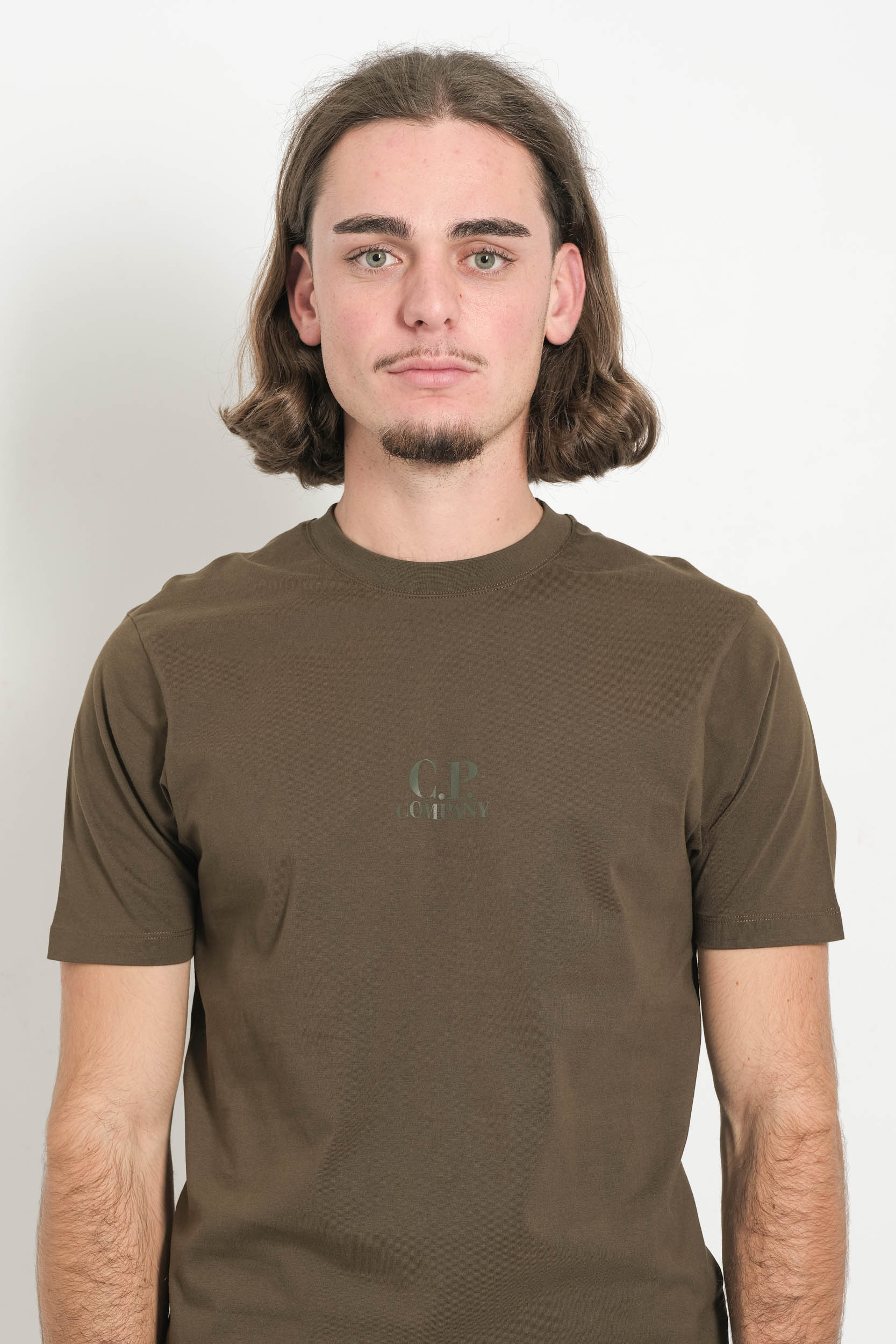 TEE-SHIRT CP COMPANY KAKI S106A-683