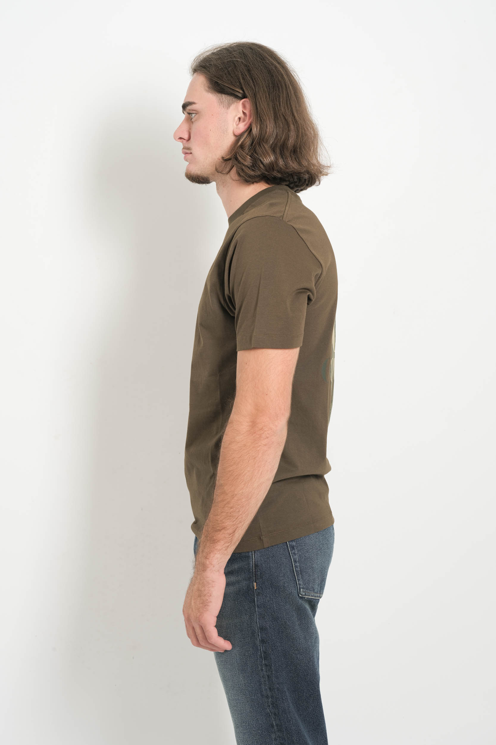 TEE-SHIRT CP COMPANY KAKI S106A-683