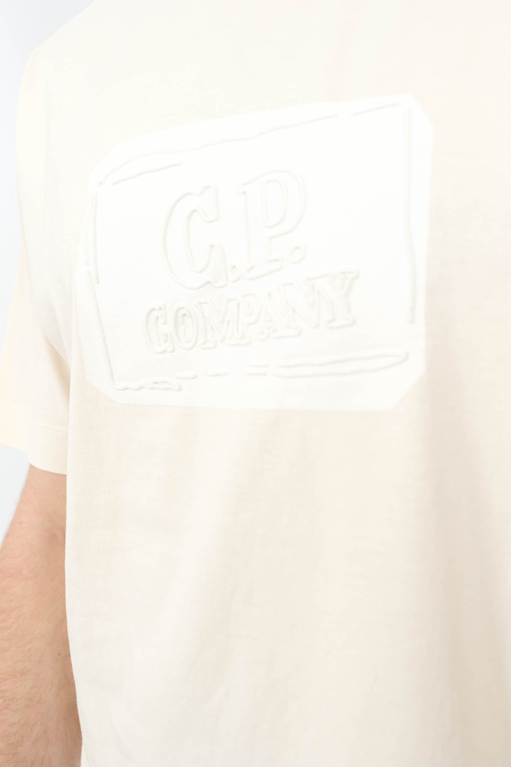 TEE-SHIRT CP COMPANY ECRU S107A-402