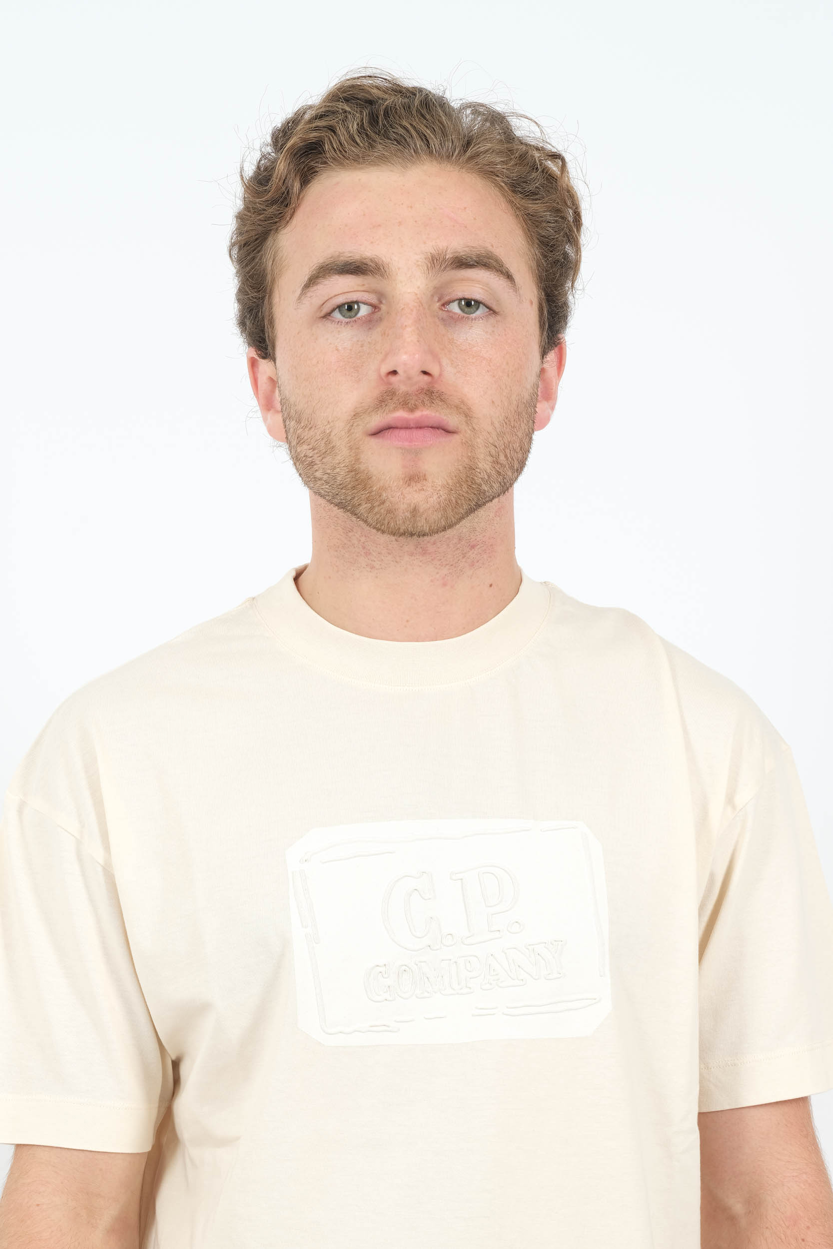 TEE-SHIRT CP COMPANY ECRU S107A-402