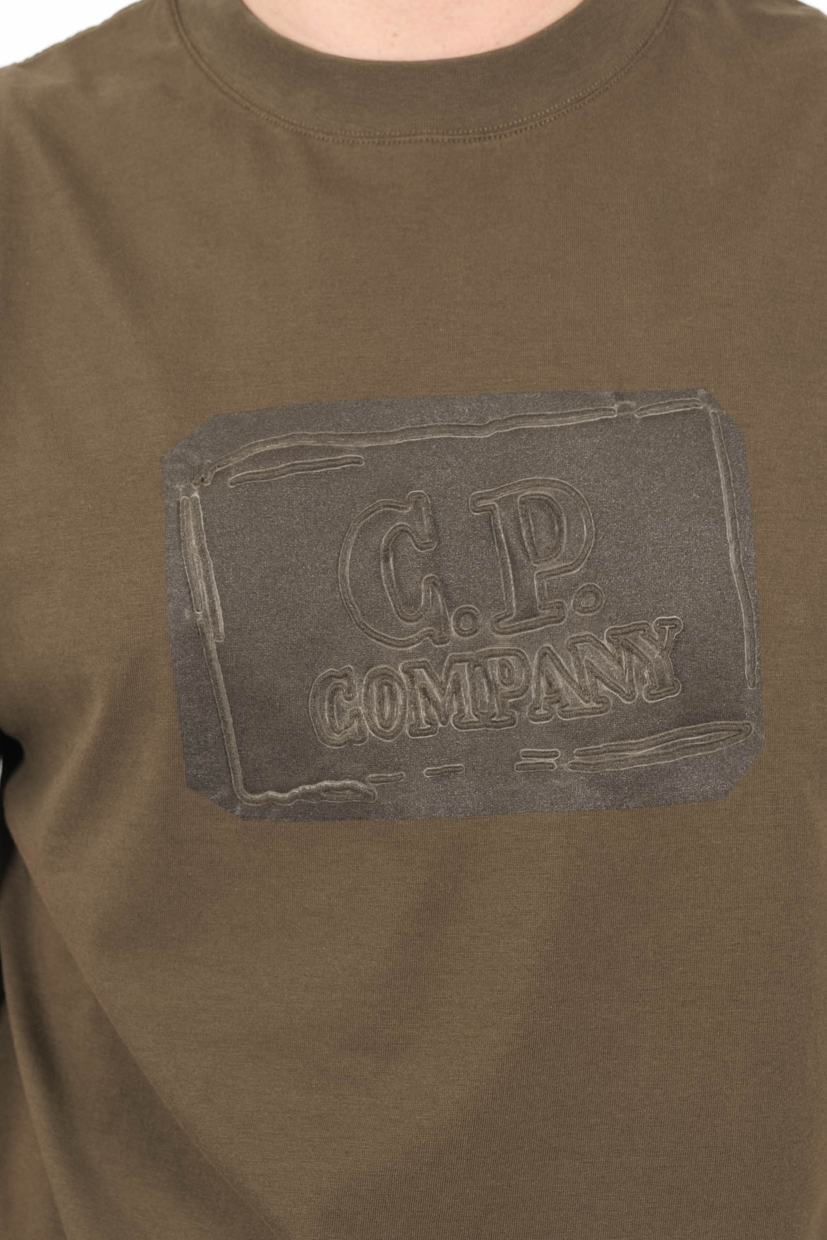 TEE-SHIRT CP COMPANY KAKI S107A-683
