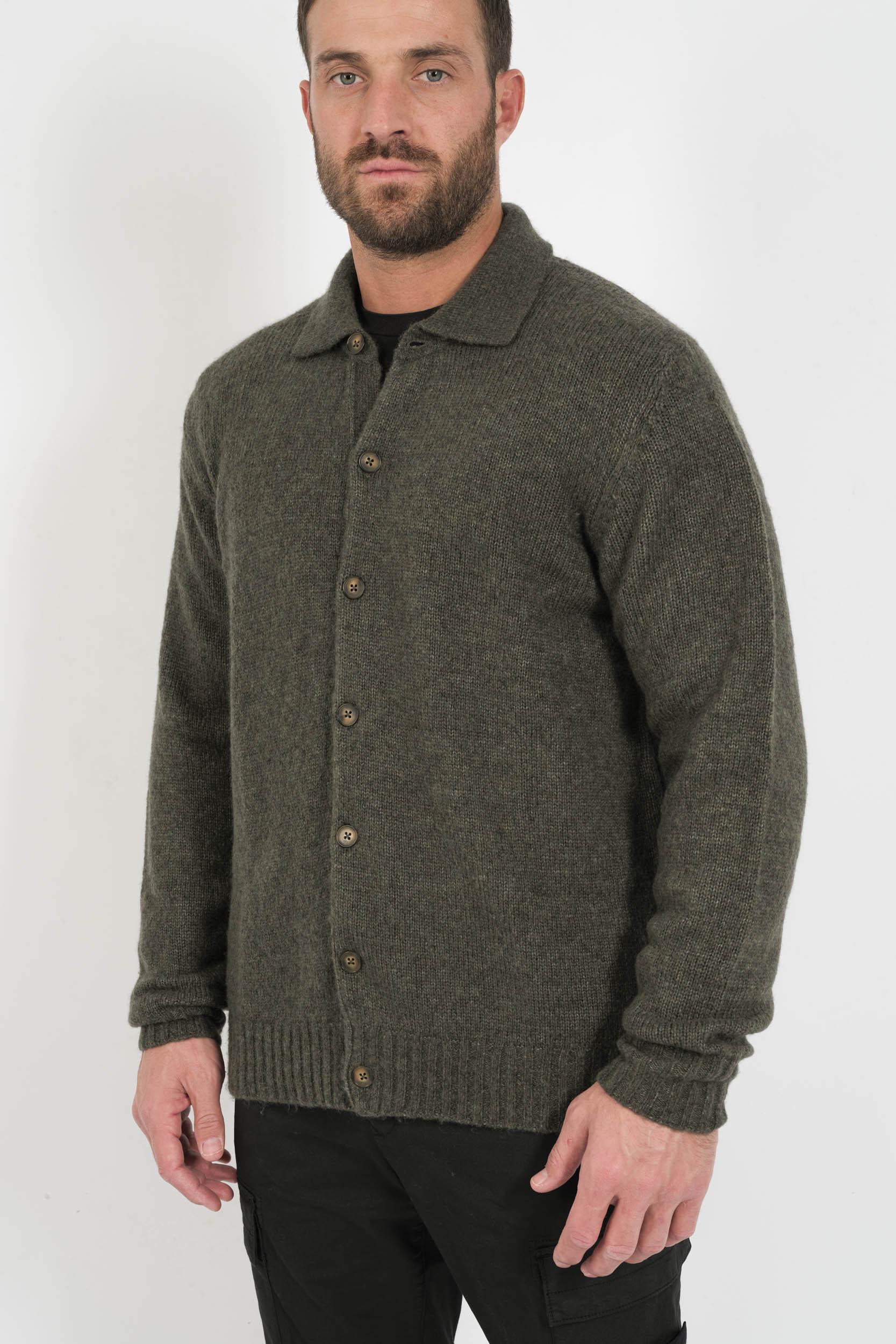 GILET LAINE VERT NN.07 LEE-343