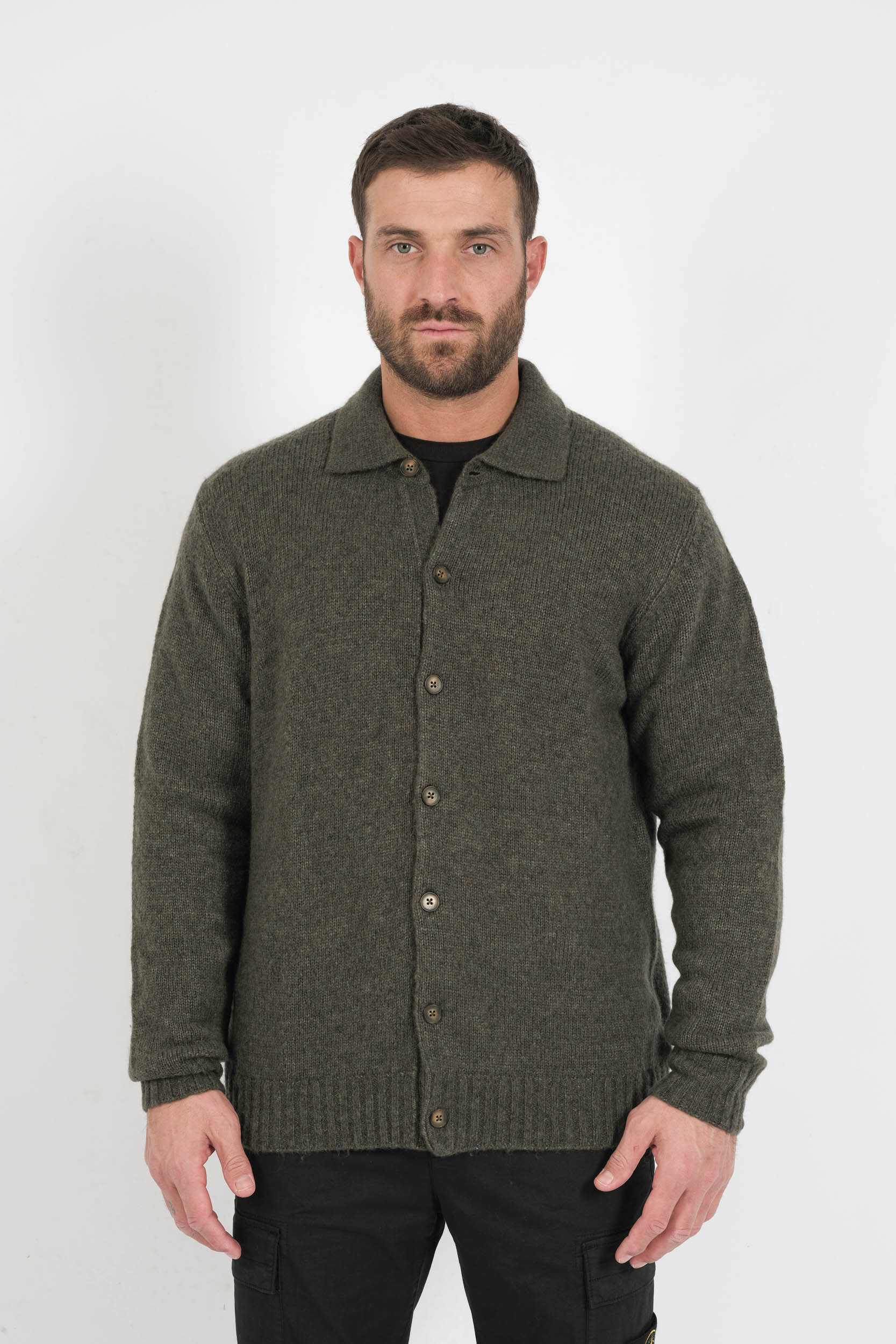 GILET LAINE VERT NN.07 LEE-343